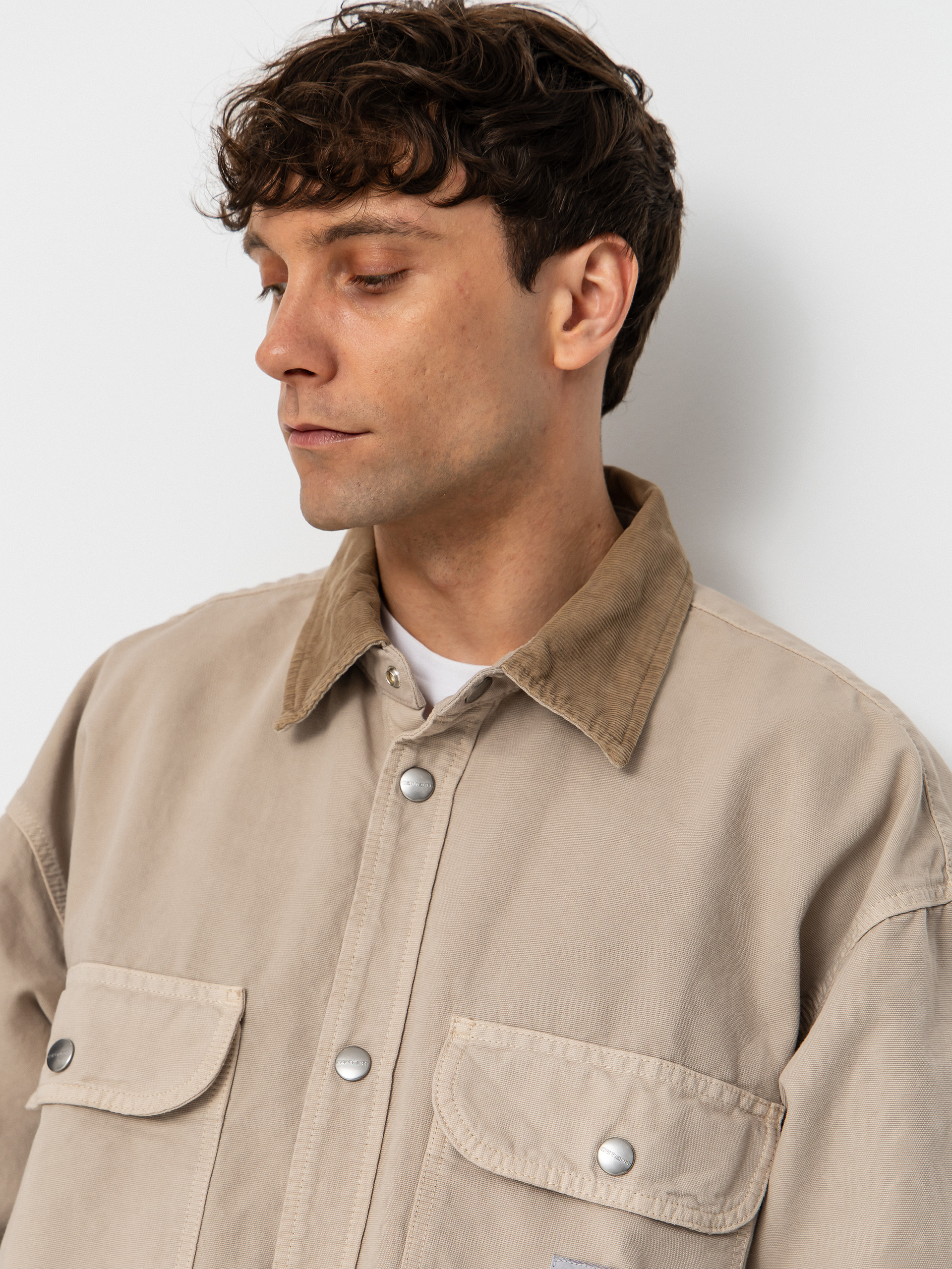 Bunda Carhartt WIP Prescott (string/leather)
