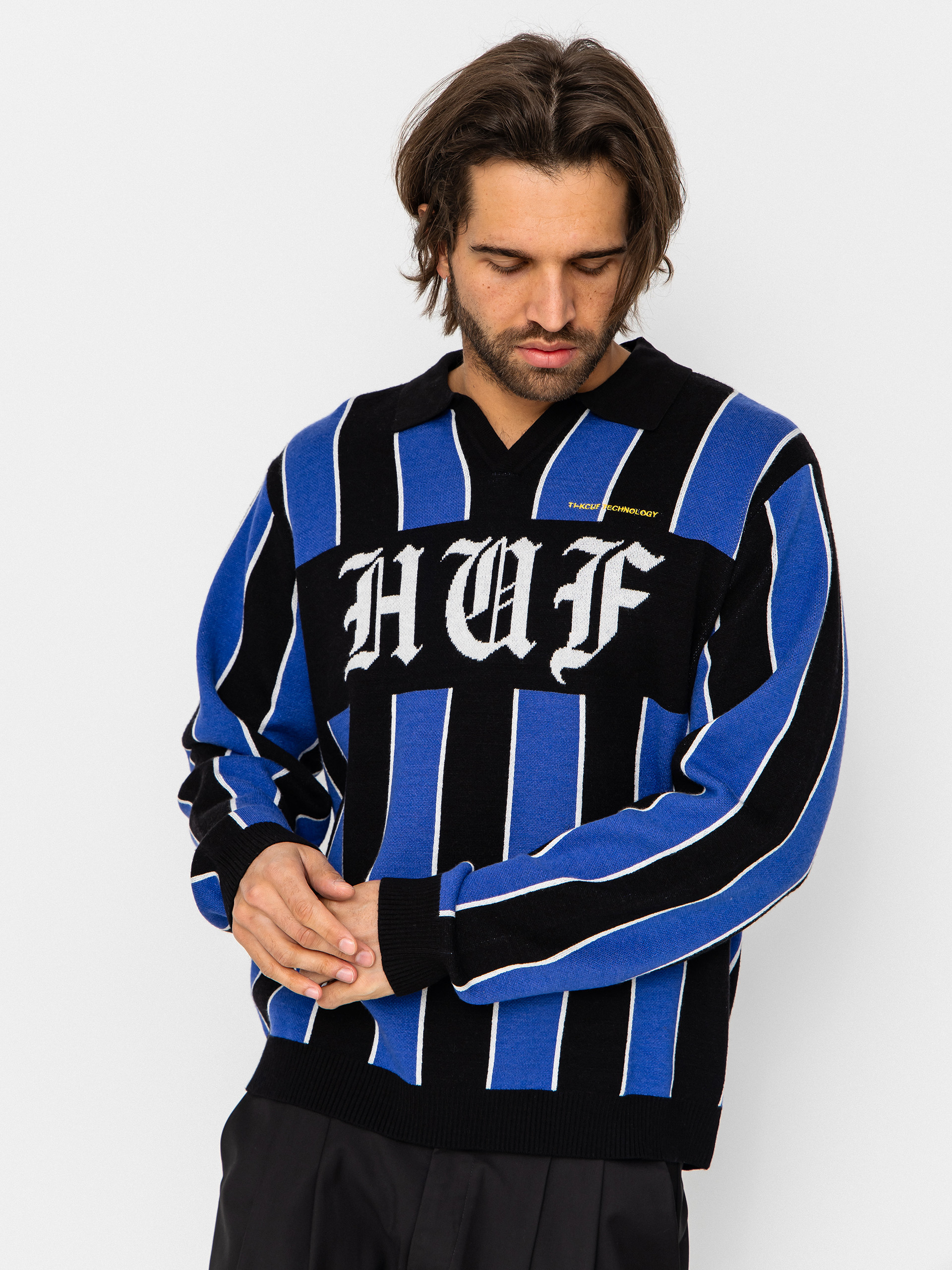 Svetr HUF Midfield Jersey (electric blue)