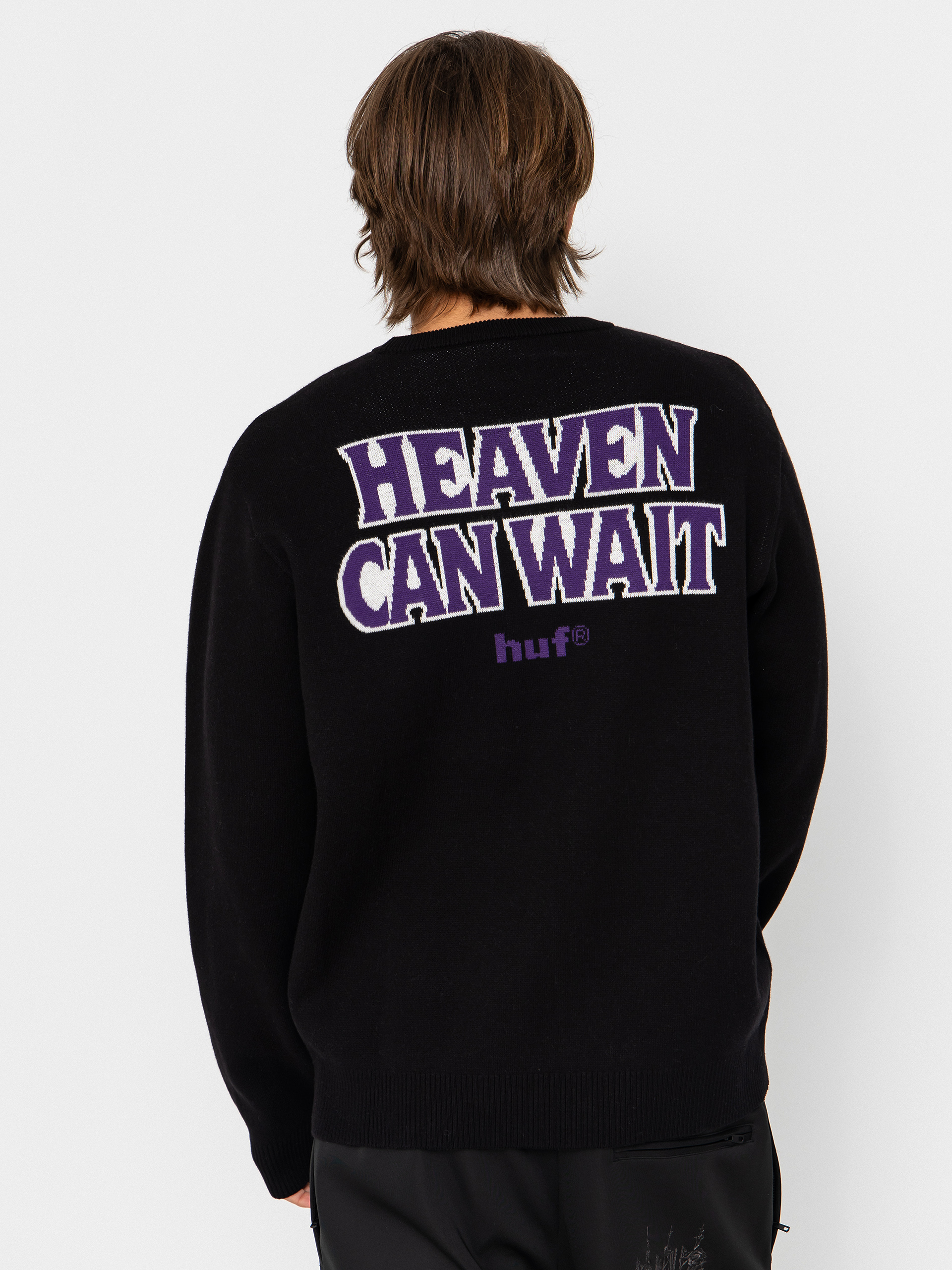 Svetr HUF Heaven Can Wait (black)