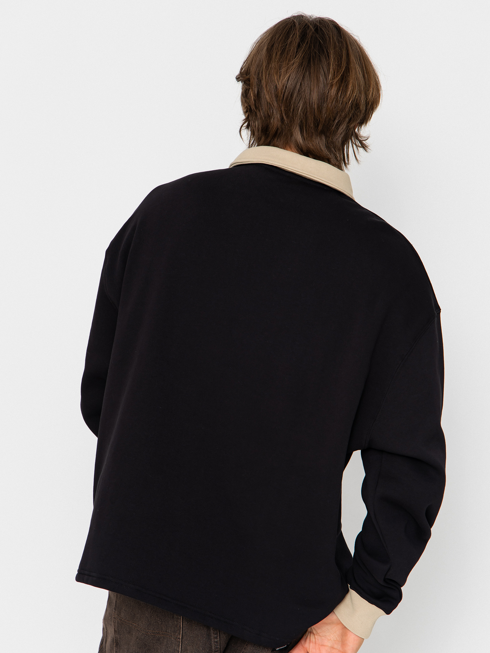 Mikina Santa Cruz Out Of Time Strip 1/4 Zip (black)
