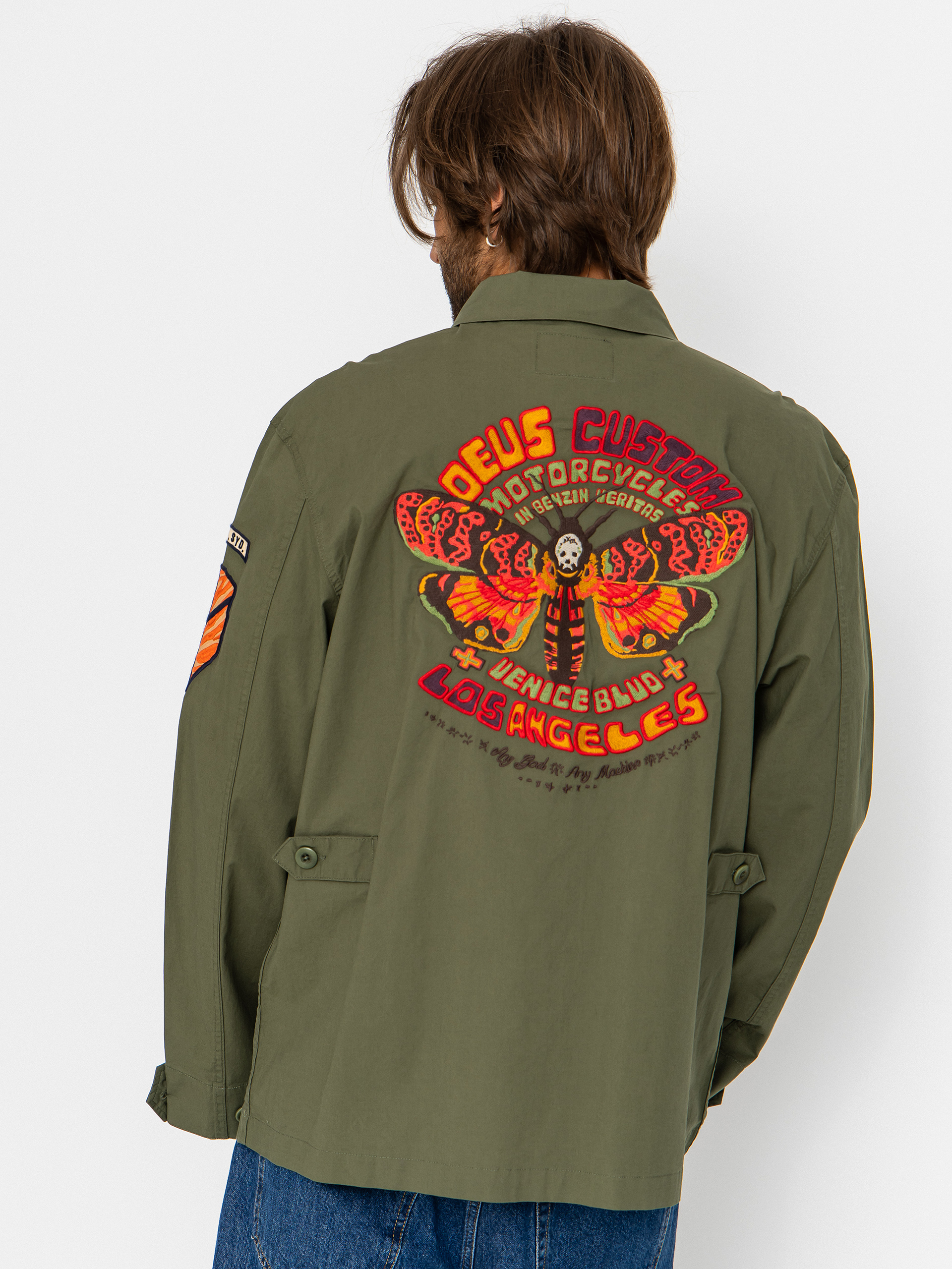 Košile Deus Ex Machina Power Overshirt (pine green)