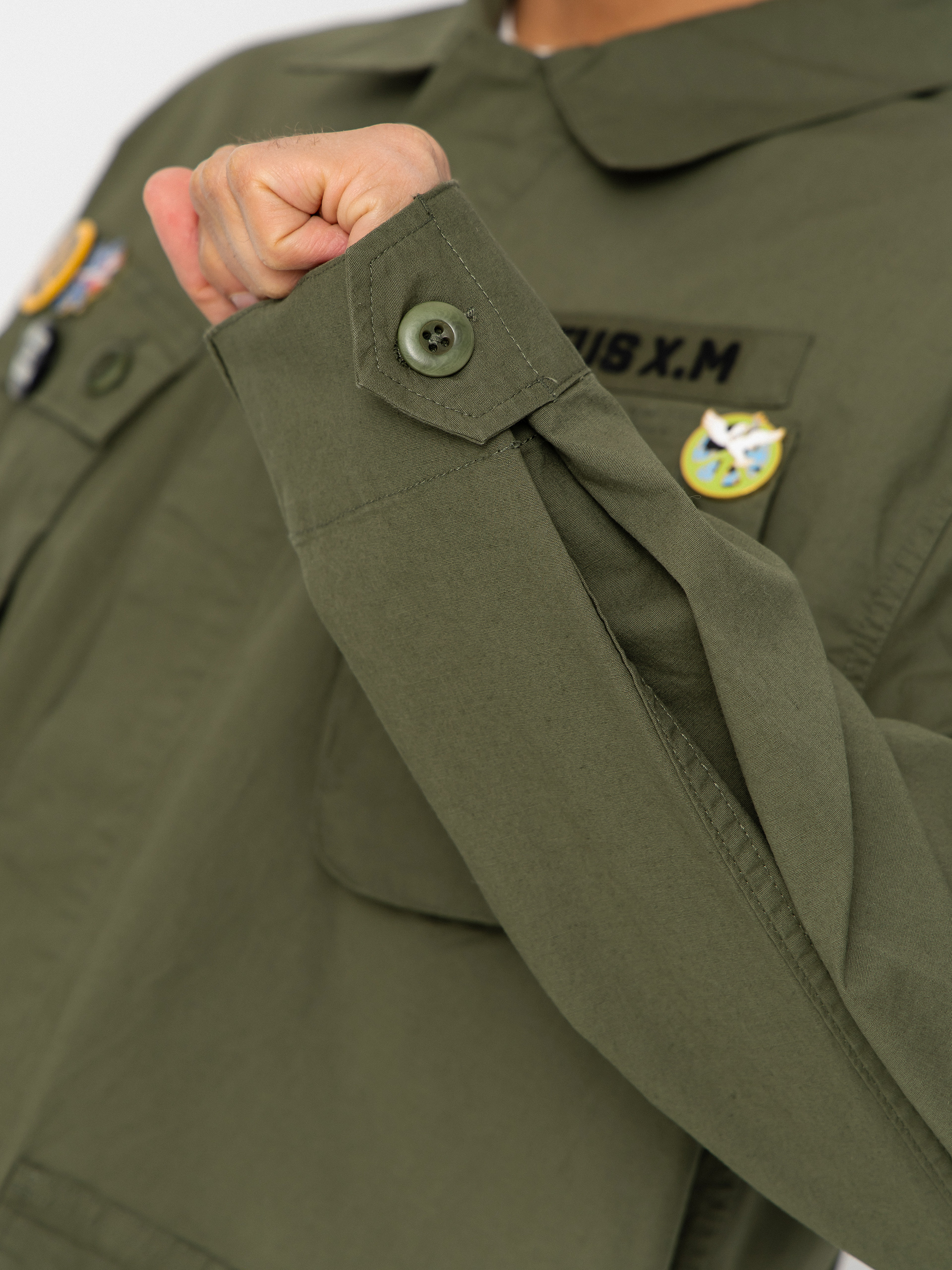 Košile Deus Ex Machina Power Overshirt (pine green)