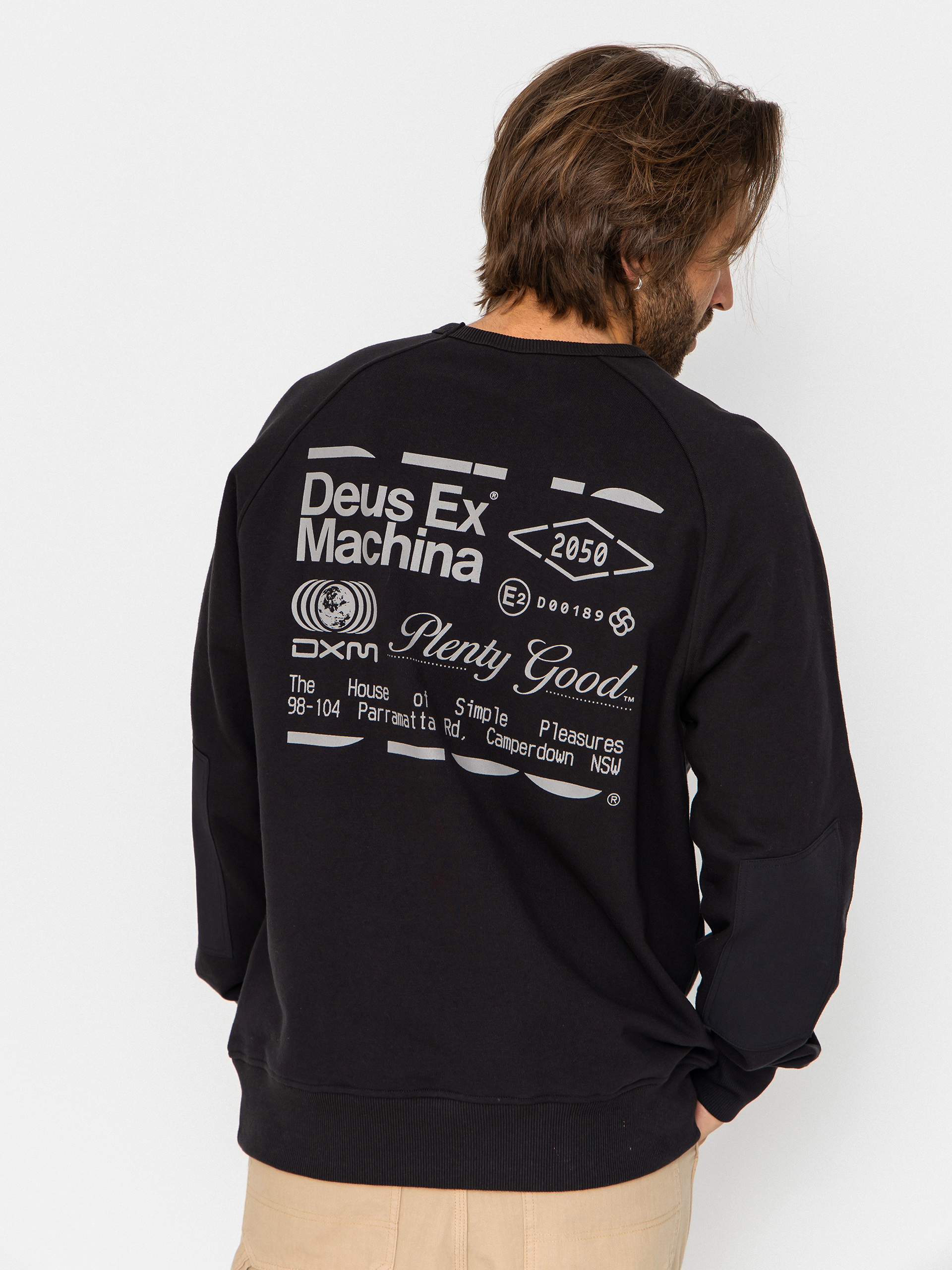 Mikina Deus Ex Machina Plenty Good Crew (black)