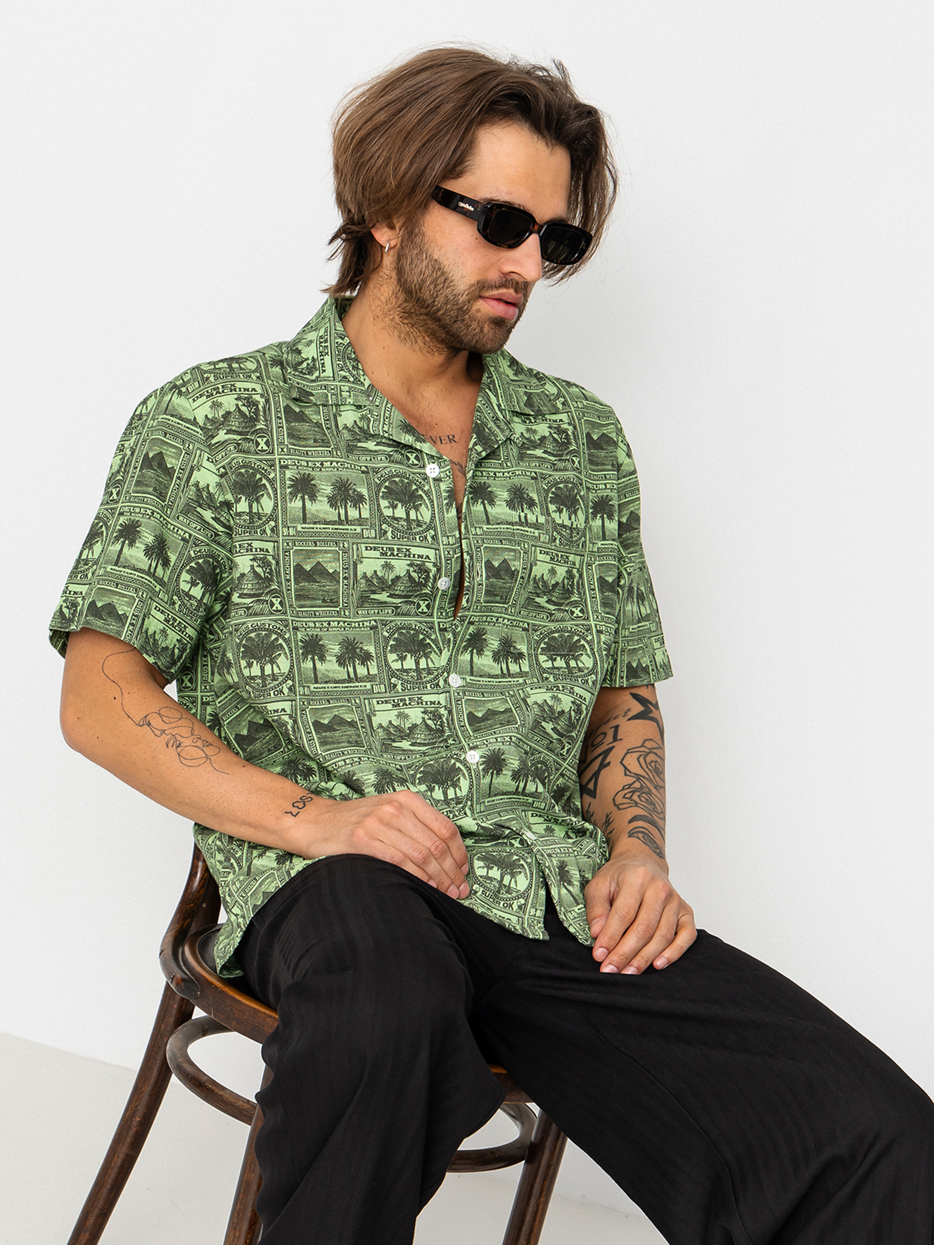 Košile Deus Ex Machina Mail Man (green)