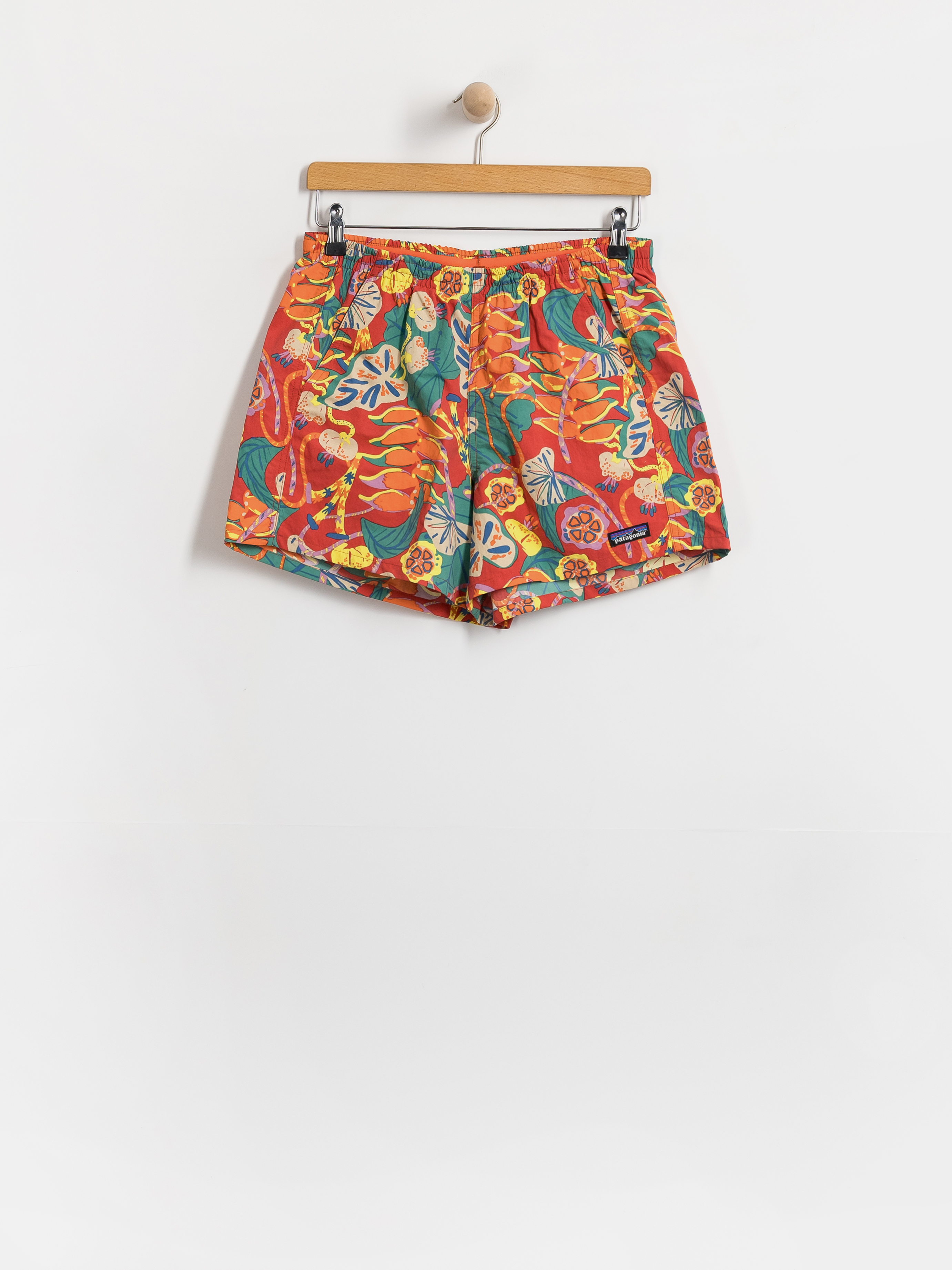 Kraťasy Patagonia Baggies 5in Wmn (tropiclimb/hot ember)