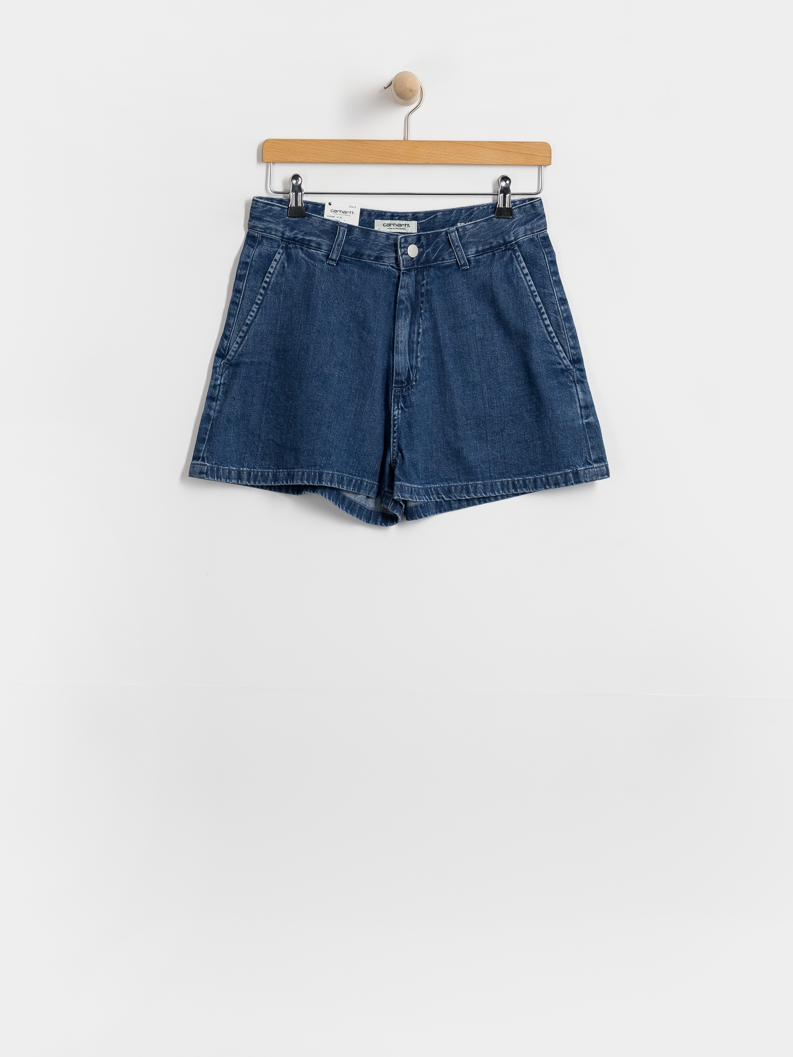 Kraťasy Carhartt WIP Lova Wmn (blue stone washed)