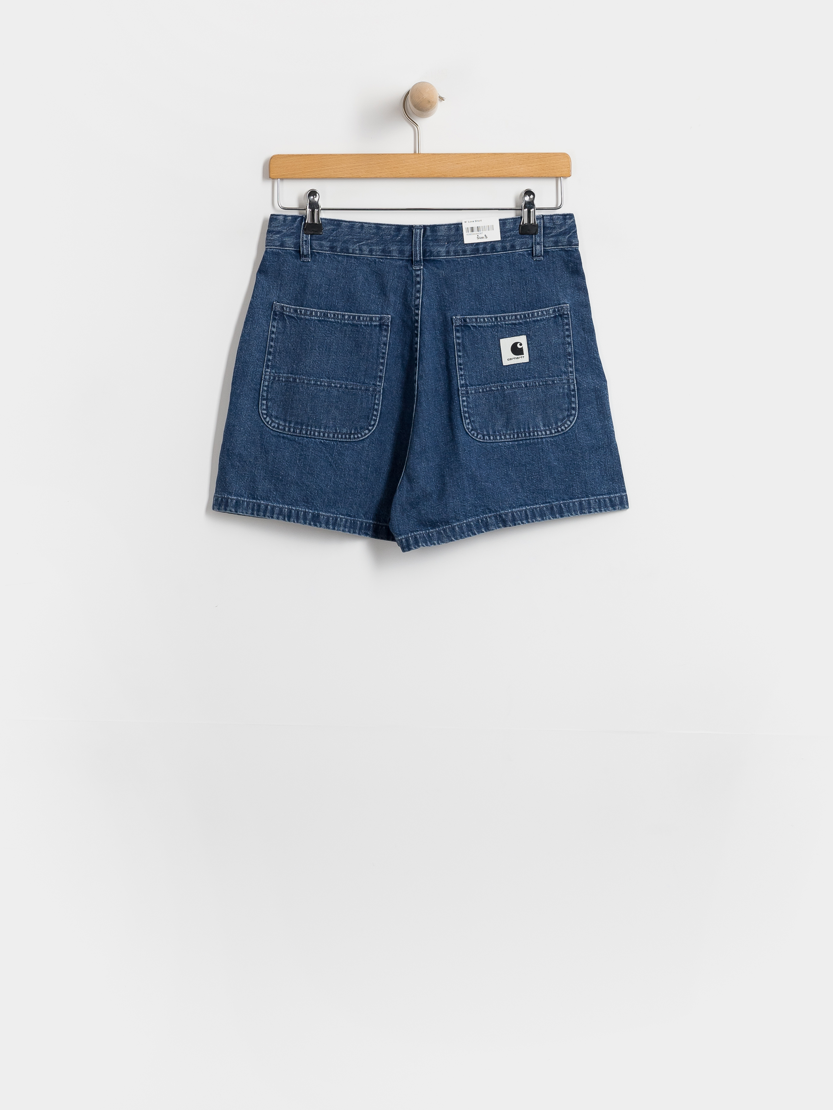 Kraťasy Carhartt WIP Lova Wmn (blue stone washed)