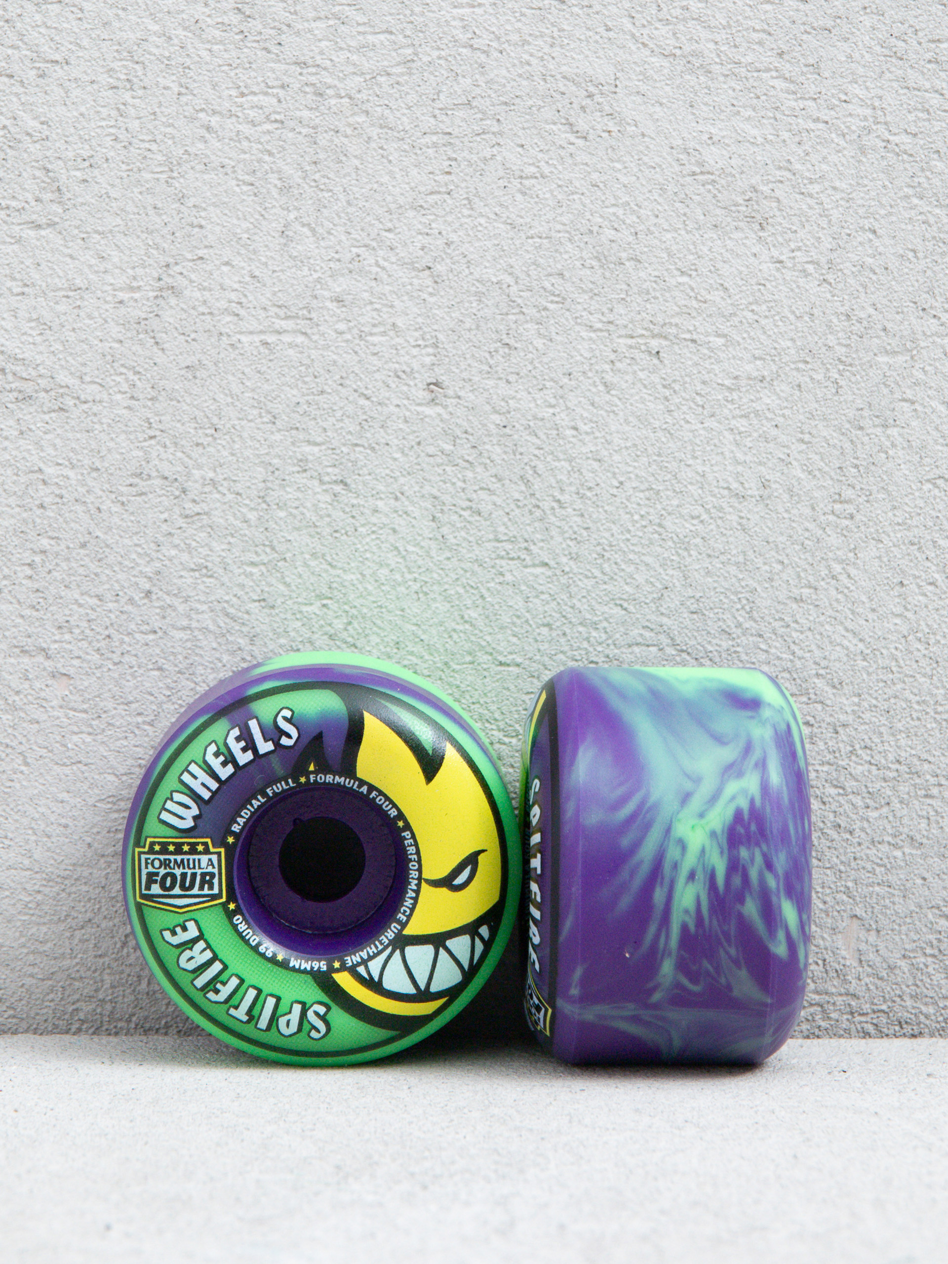 Kolečka Spitfire F4 99D Team Colors Radial Full (neon green/purple)