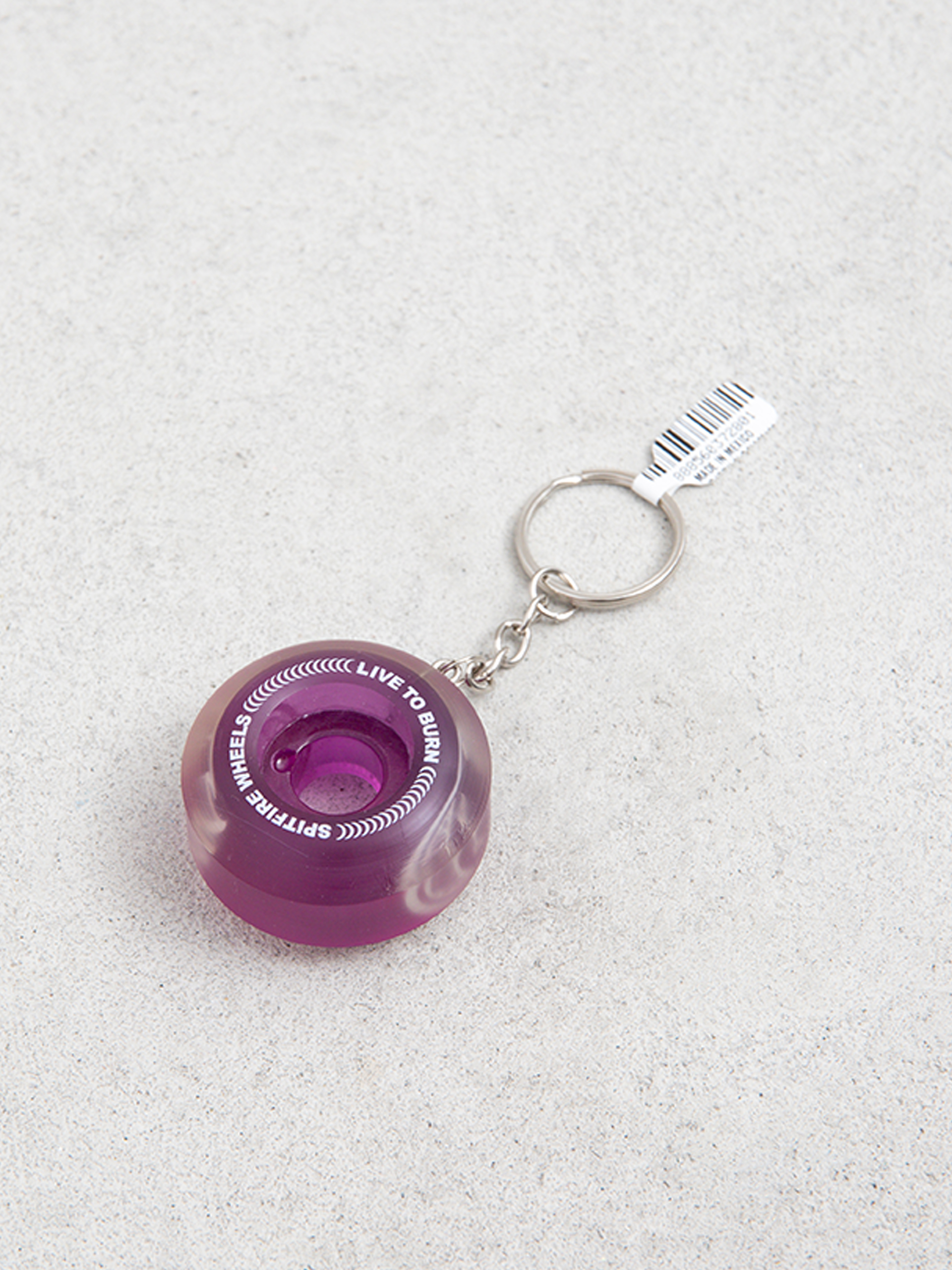 Klíčenka Spitfire Wheel Keychain (transparent purple)