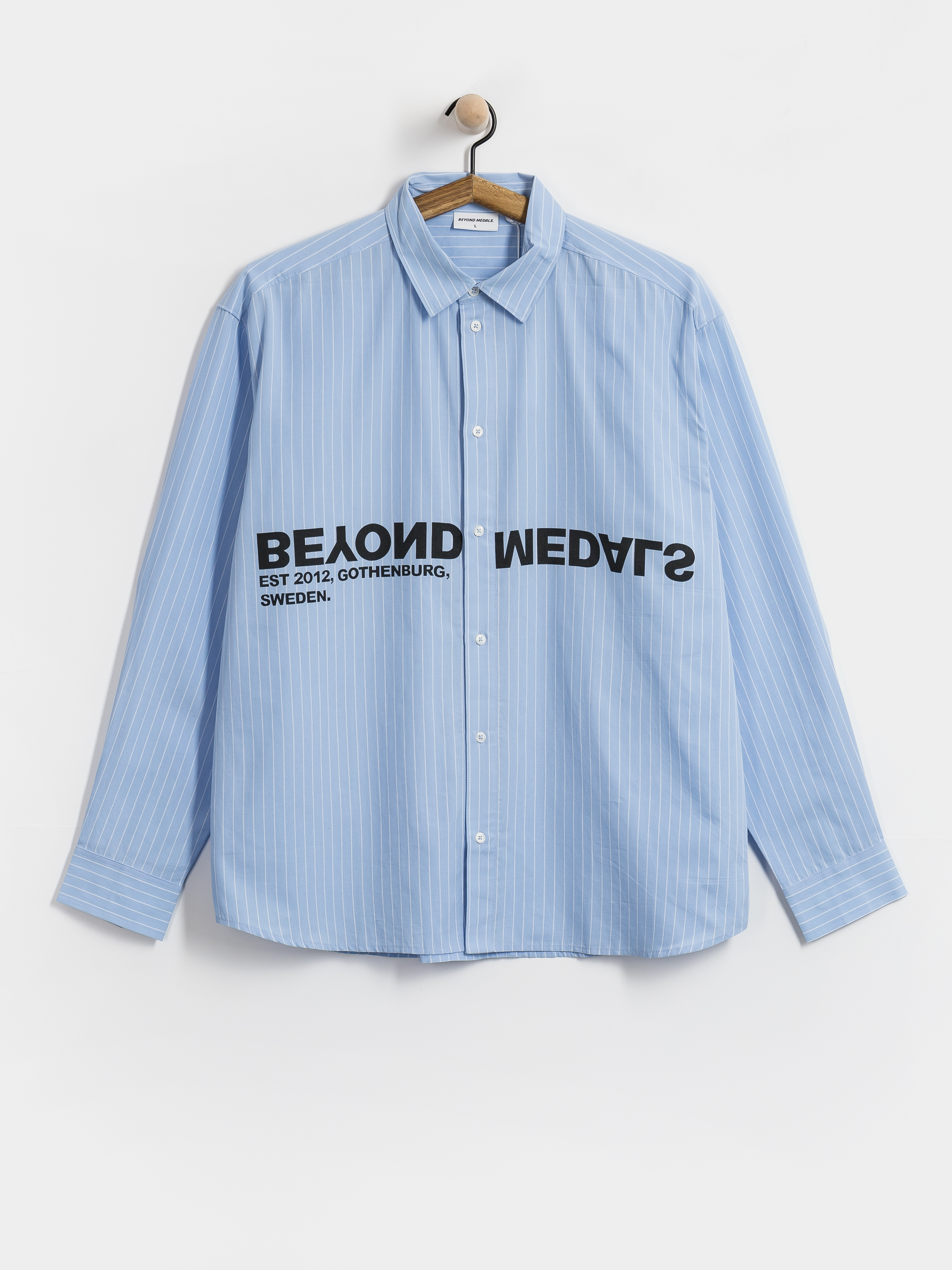 Košile Beyond Medals Button Up (l.blue)