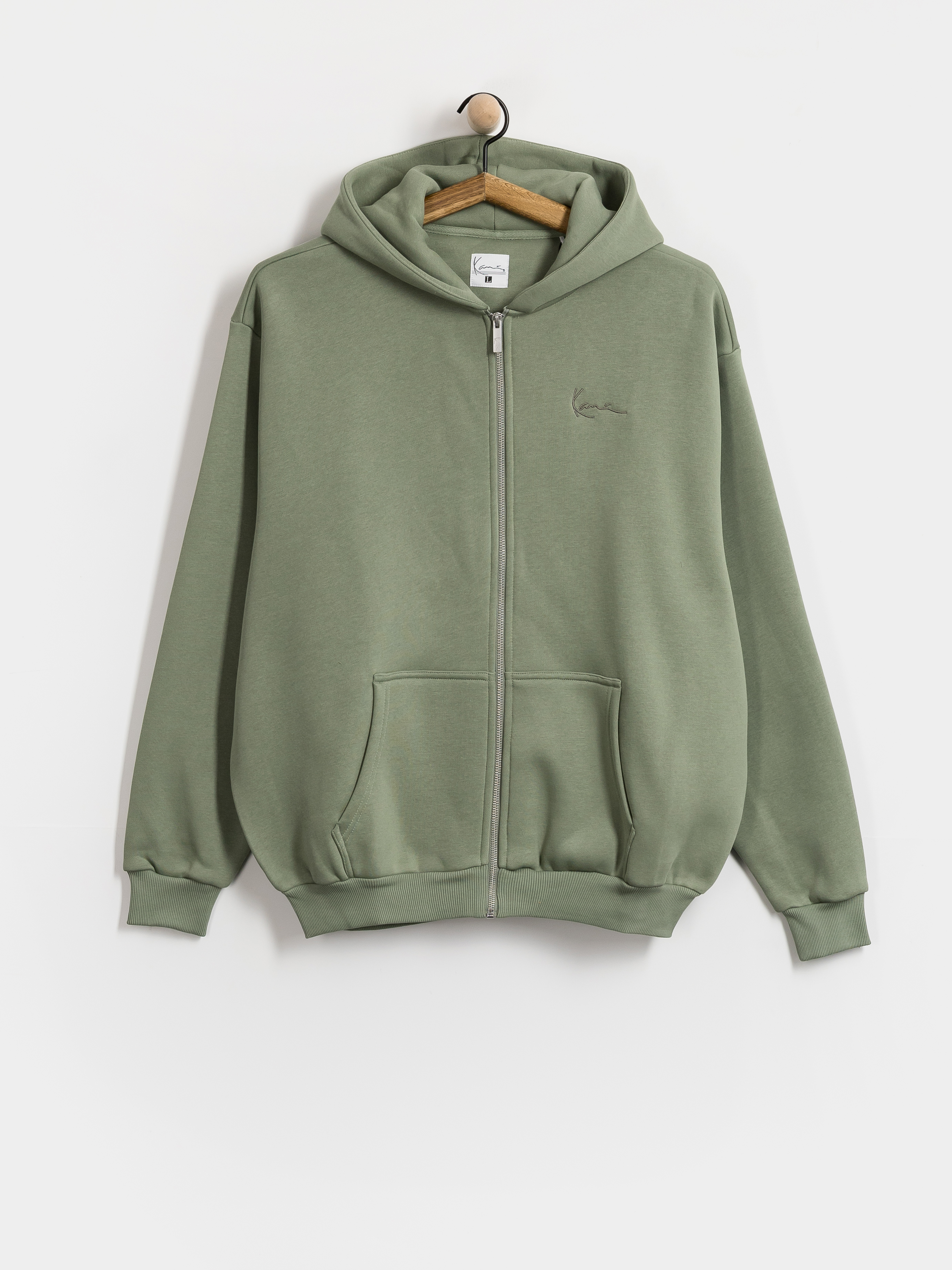 Mikina s kapucí Karl Kani Small Signature Essential ZHD (green)