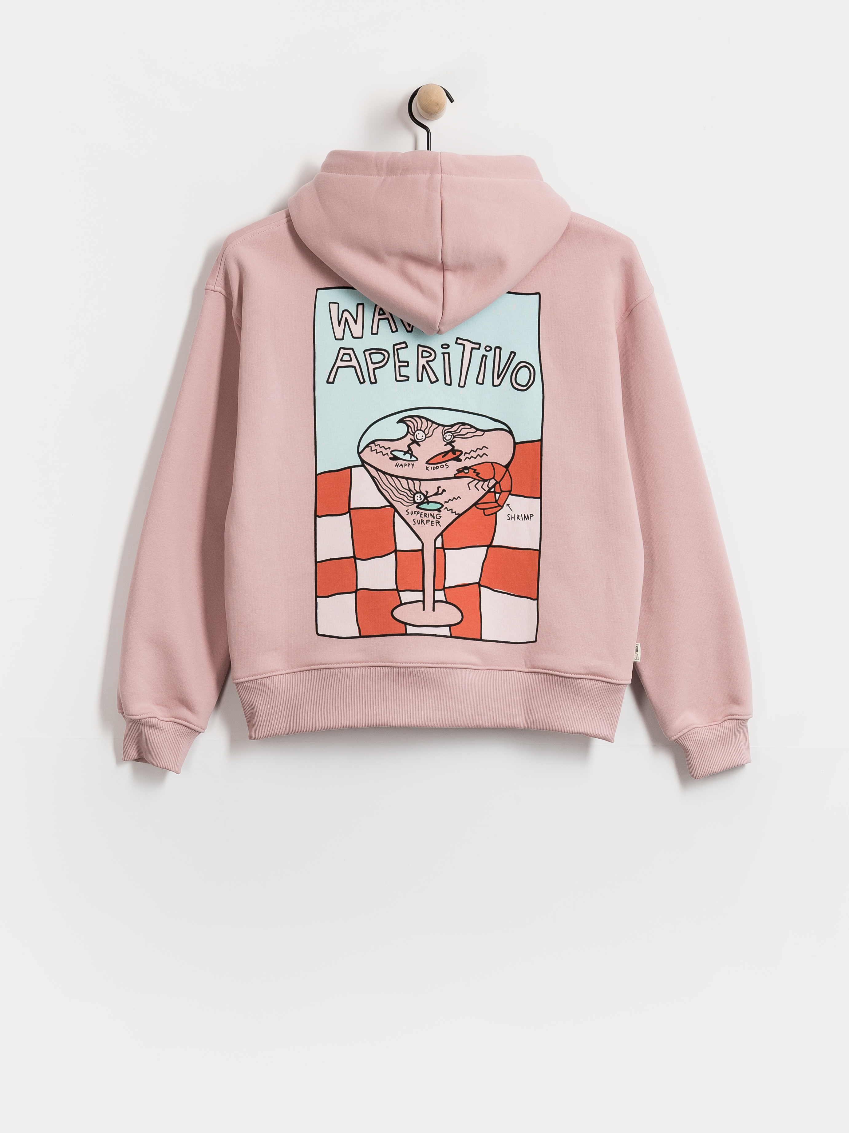 Mikina s kapucí Surf Inc Wave Aperitivo HD (pink kush)