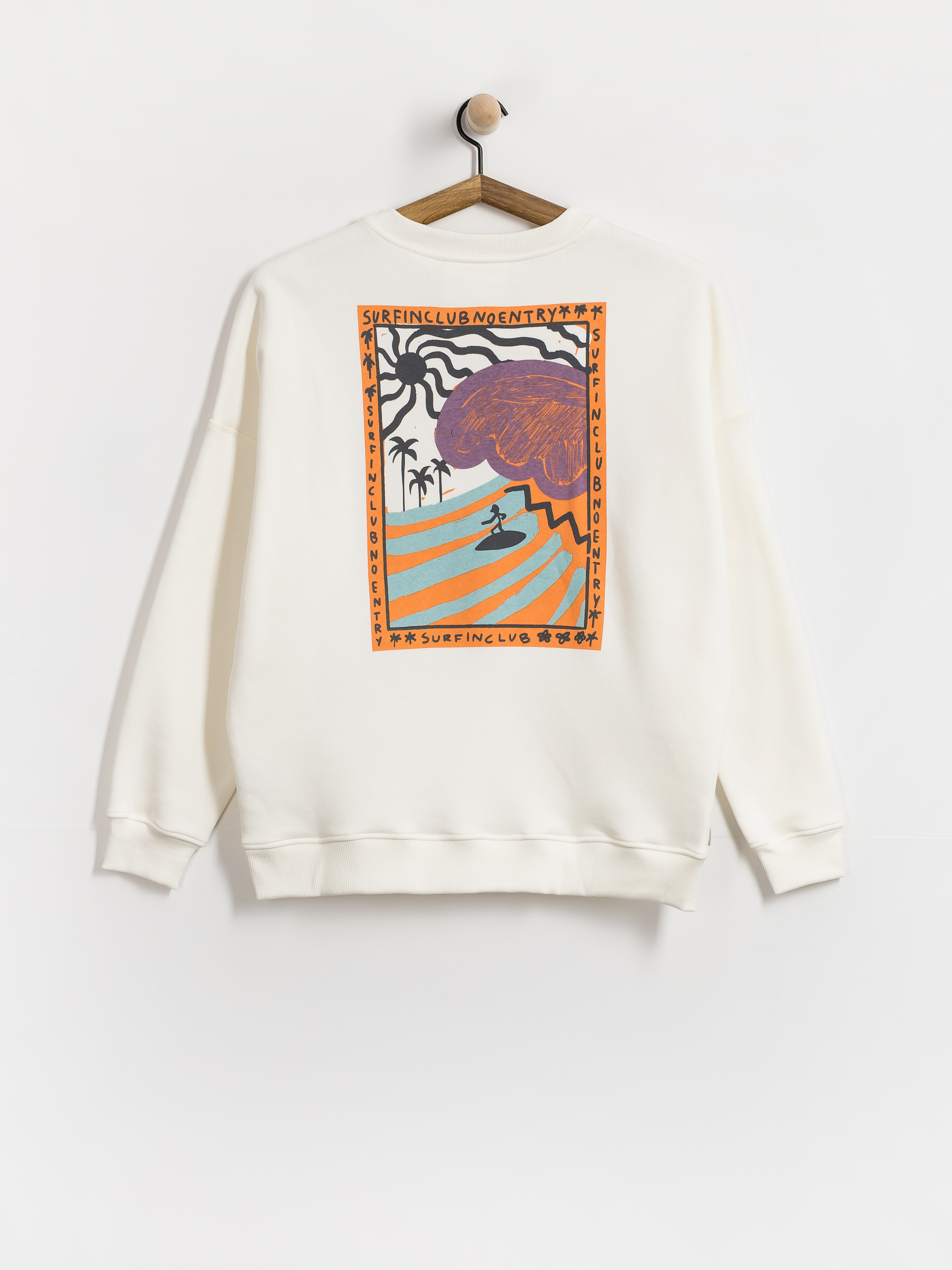 Mikina Surf Inc Organic Wave (vintage white)