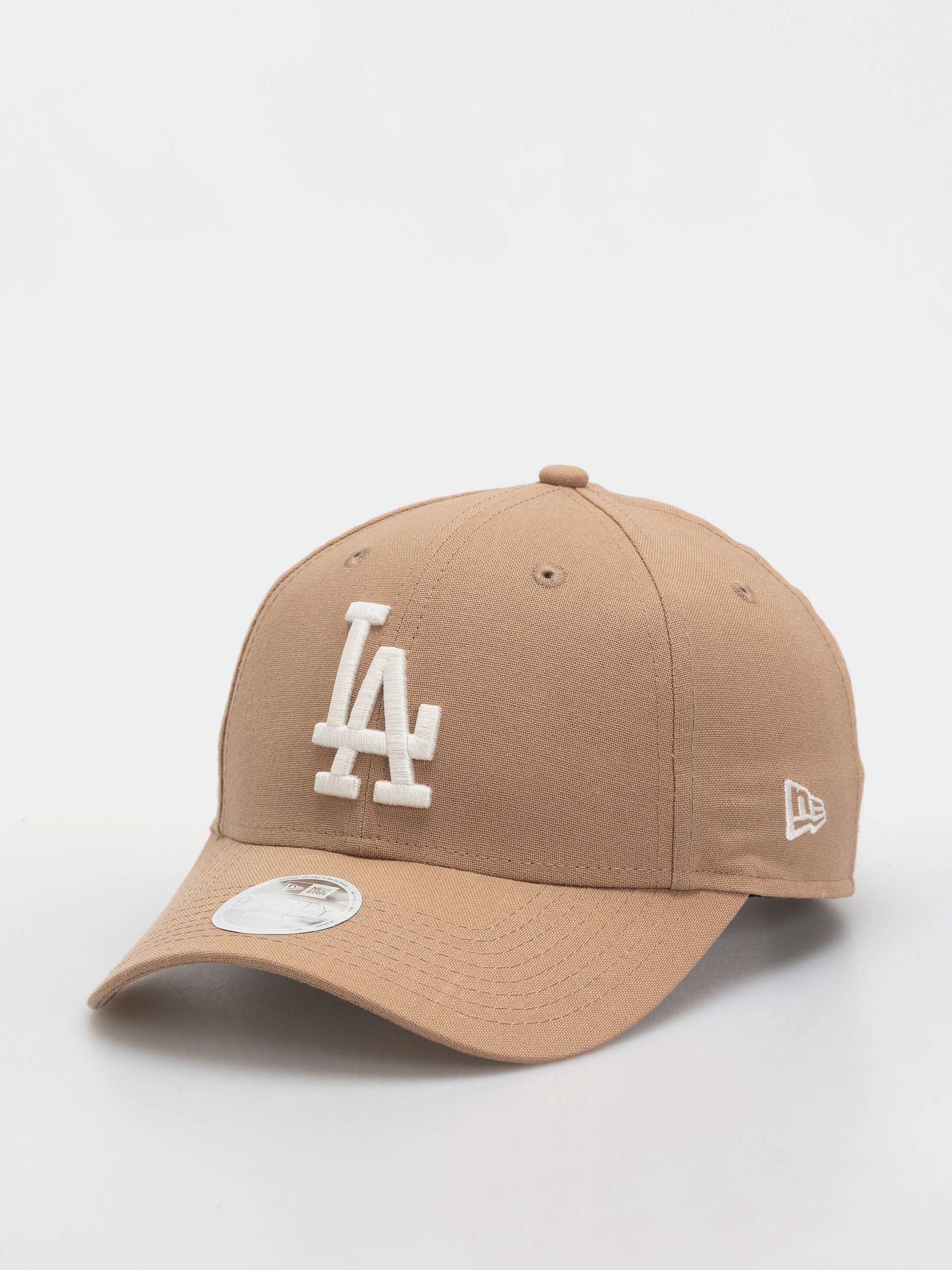 Kšiltovka  New Era Linen 9Forty Los Angeles Dodgers Wmn (camel)
