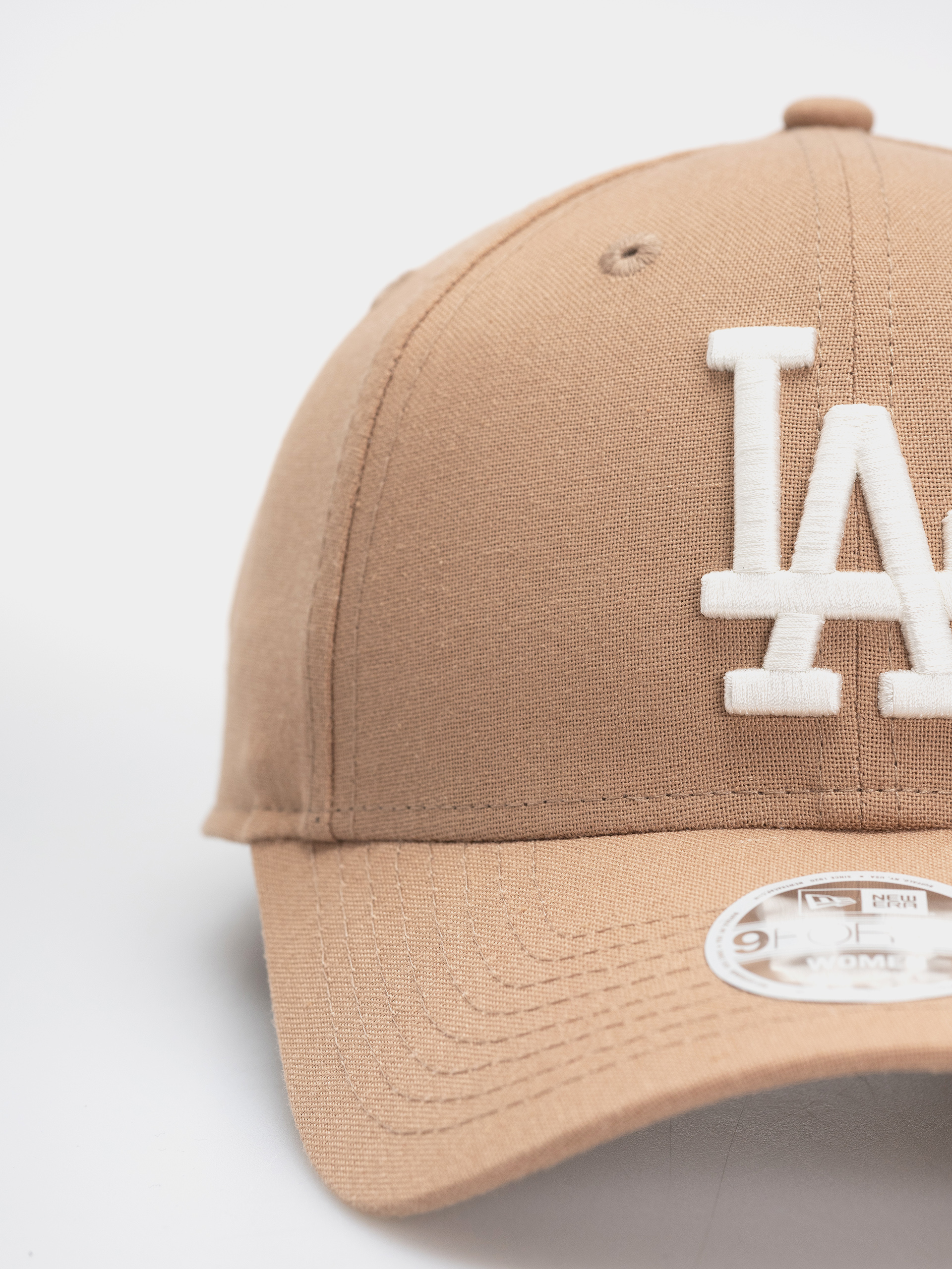 Kšiltovka  New Era Linen 9Forty Los Angeles Dodgers Wmn (camel)