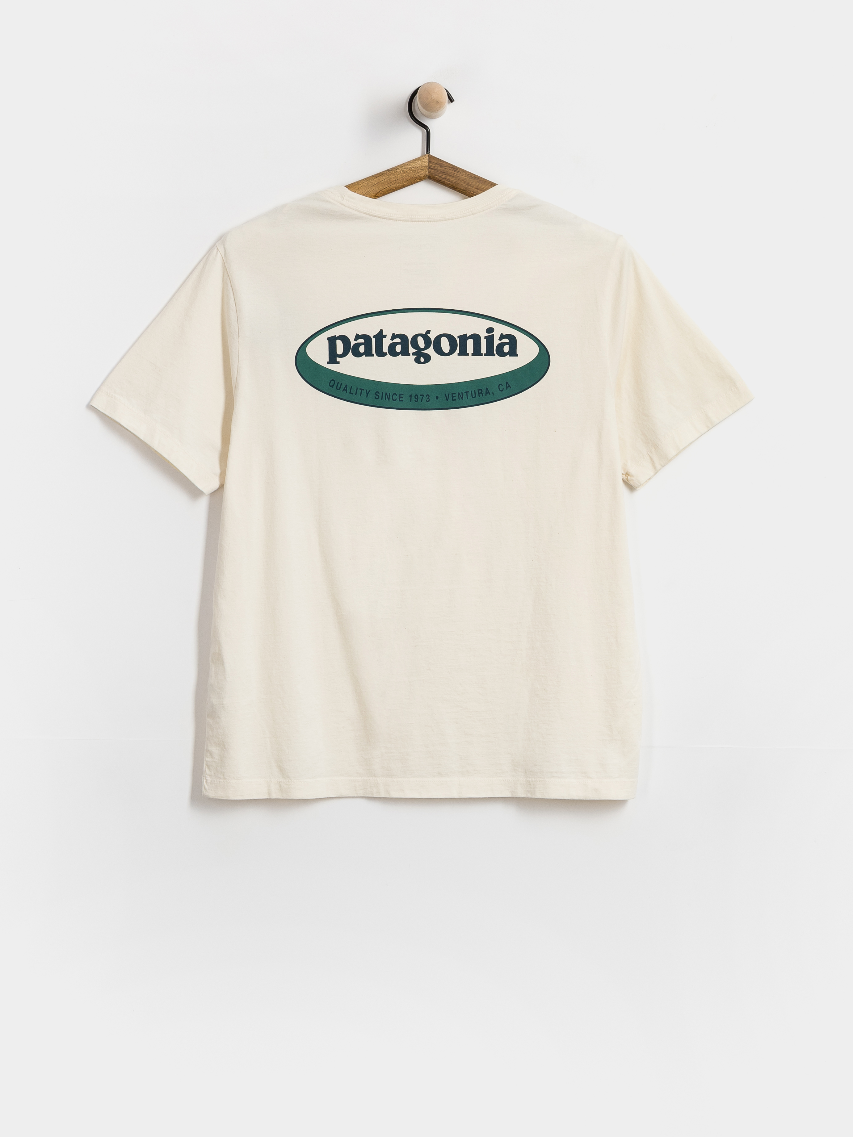 Tričko Patagonia 95 Oval Logo (undyed natural)