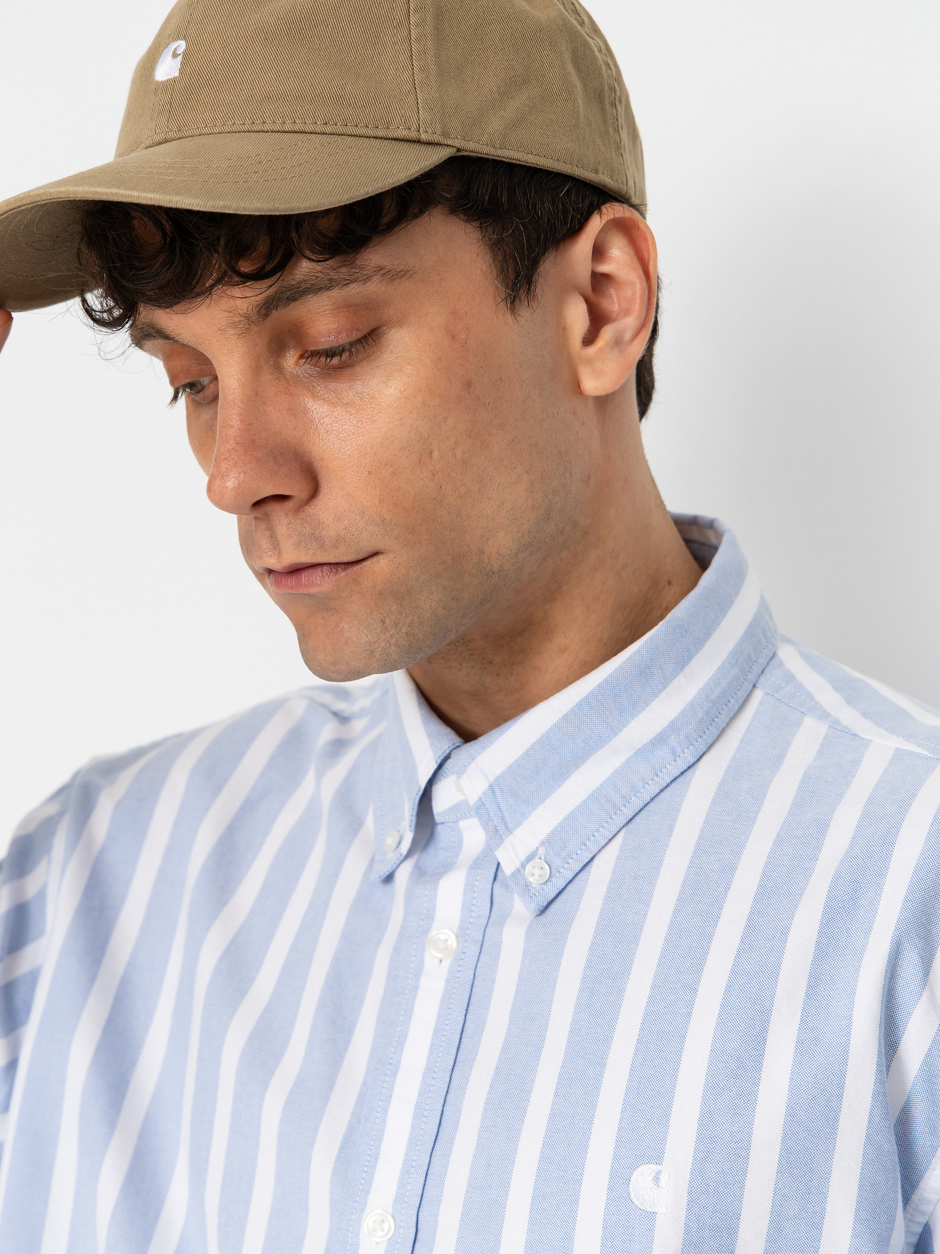 Košile Carhartt WIP Deven (deven stripe/bleach/white)
