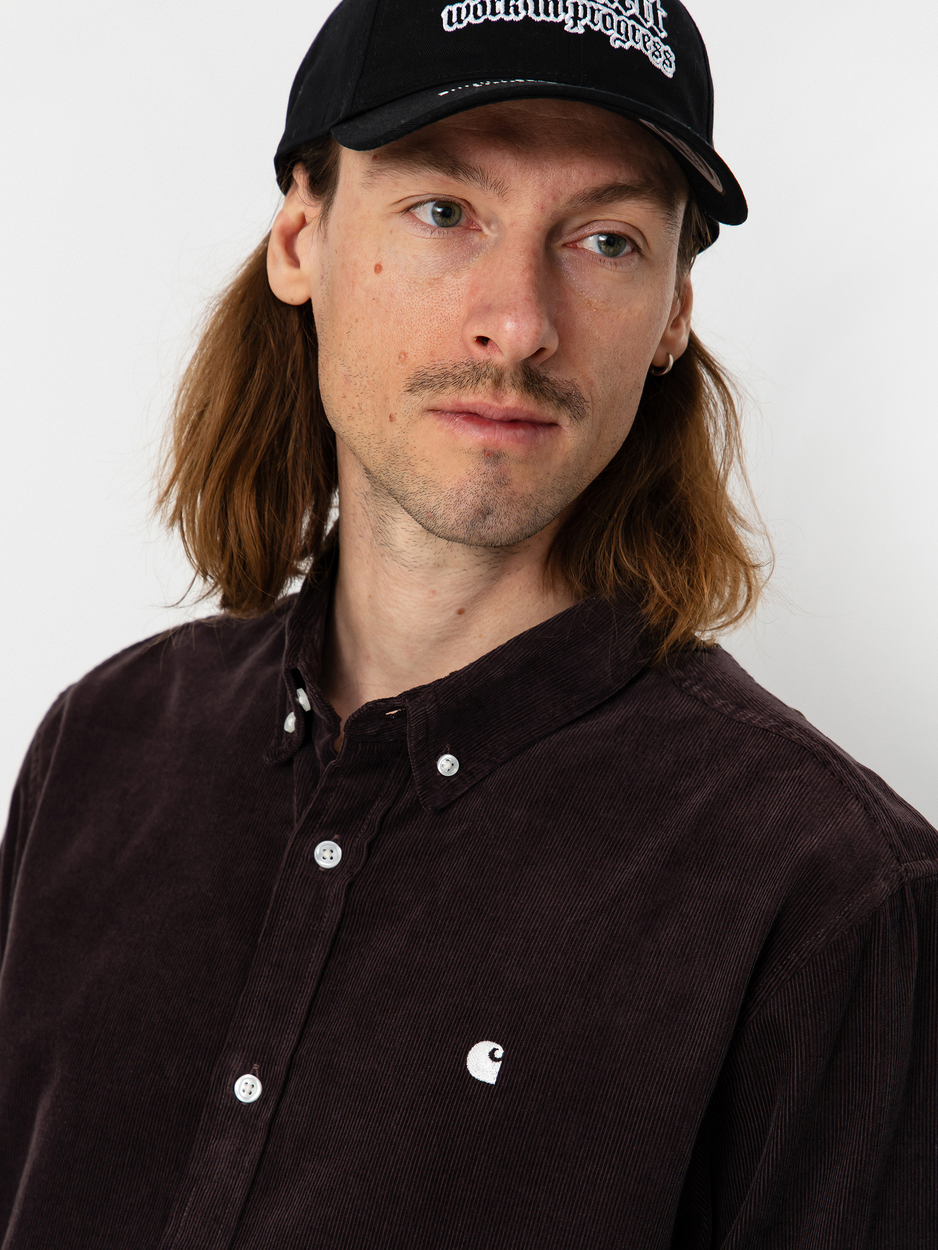 Košile Carhartt WIP Madison Fine Cord (shale/wax)
