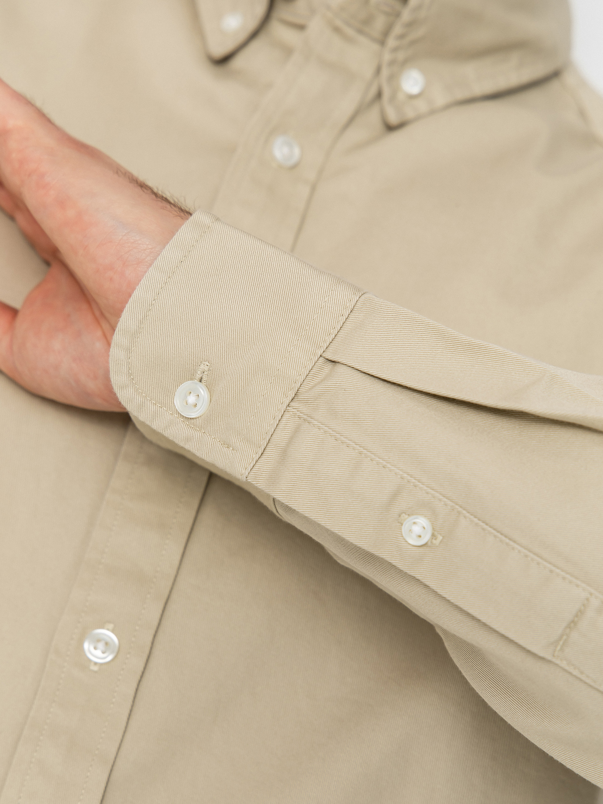 Košile Carhartt WIP Madison (stone/white)