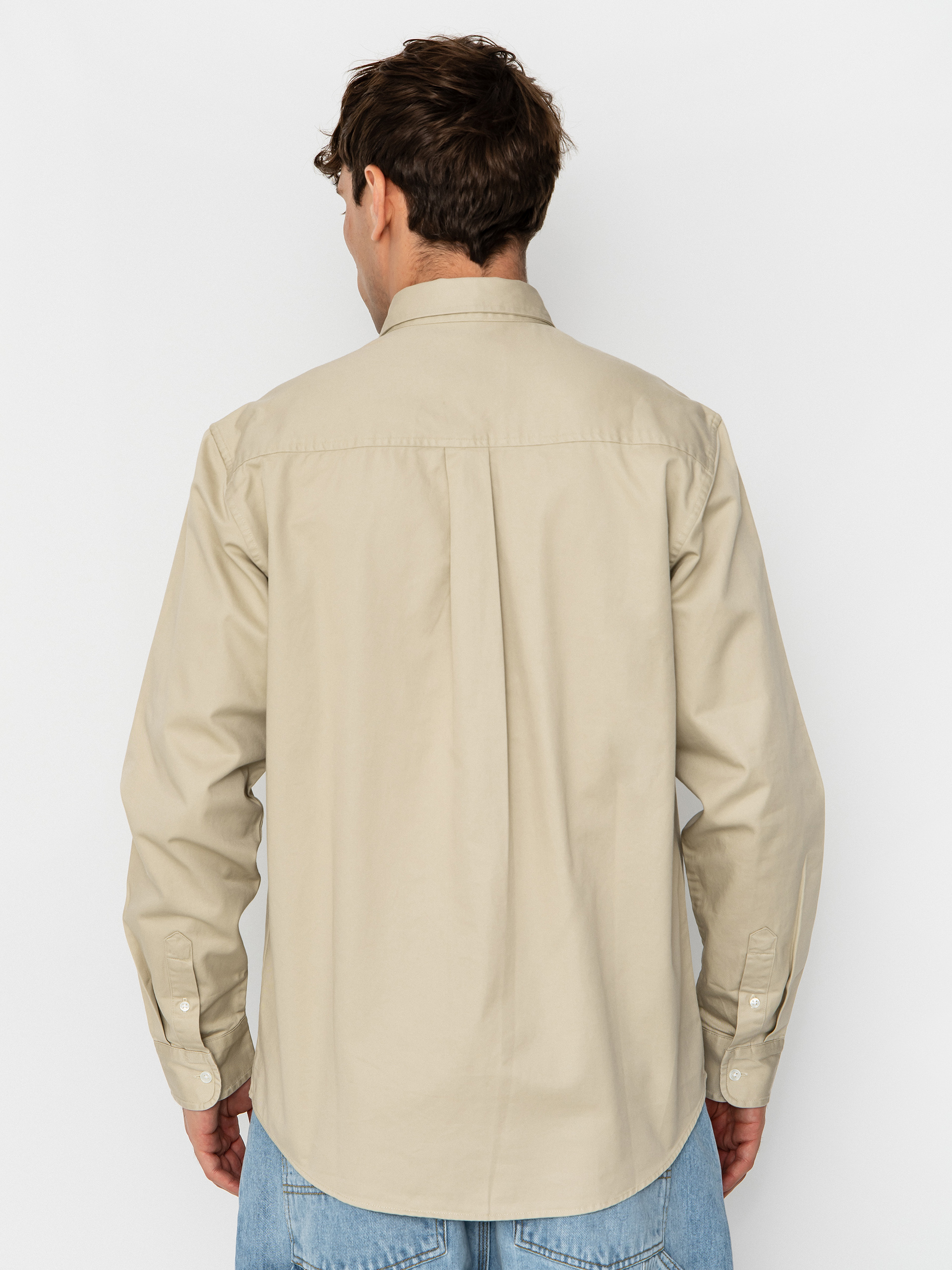 Košile Carhartt WIP Madison (stone/white)
