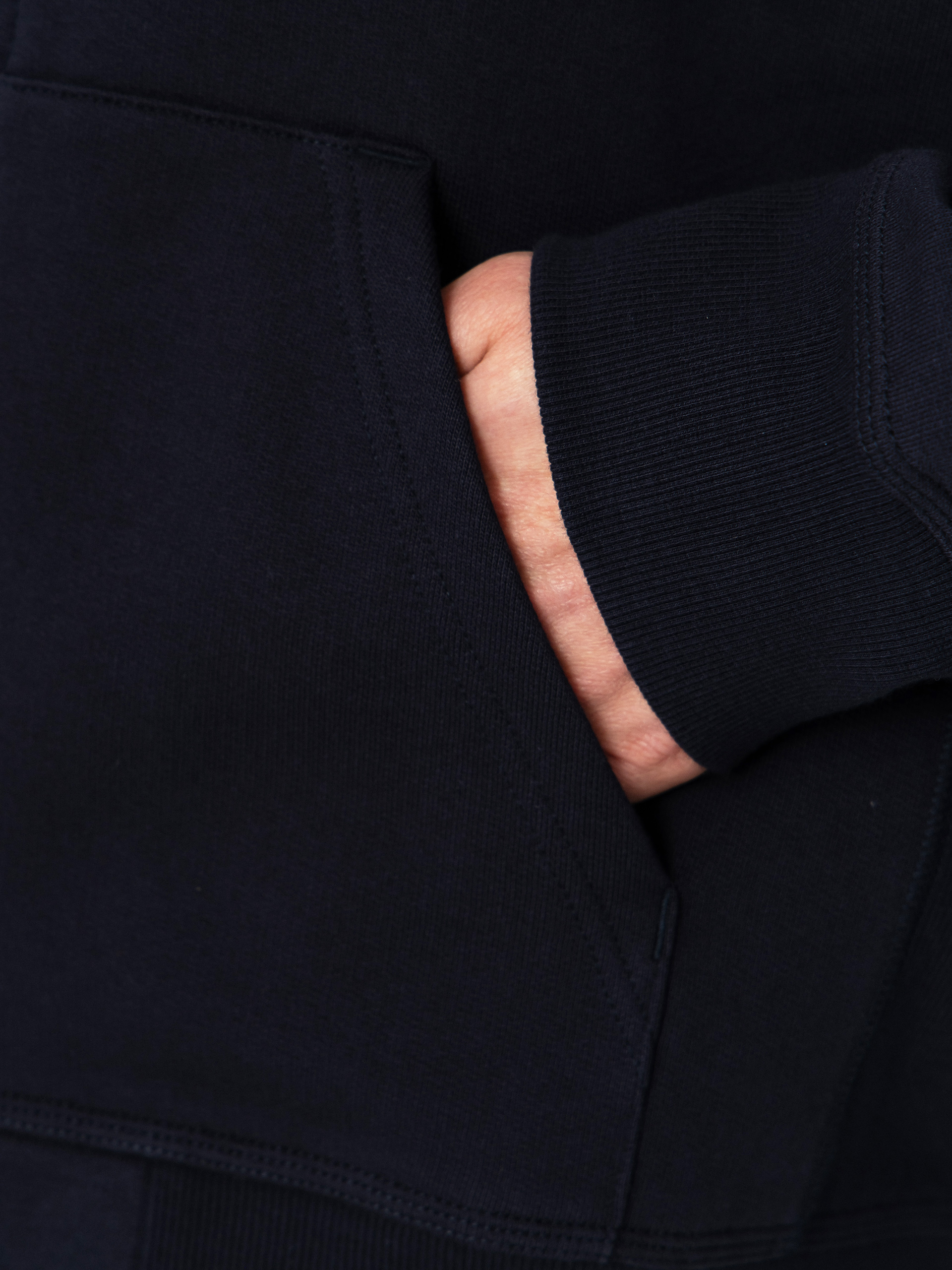 Mikina s kapucí Carhartt WIP American Script ZHD (deep night)