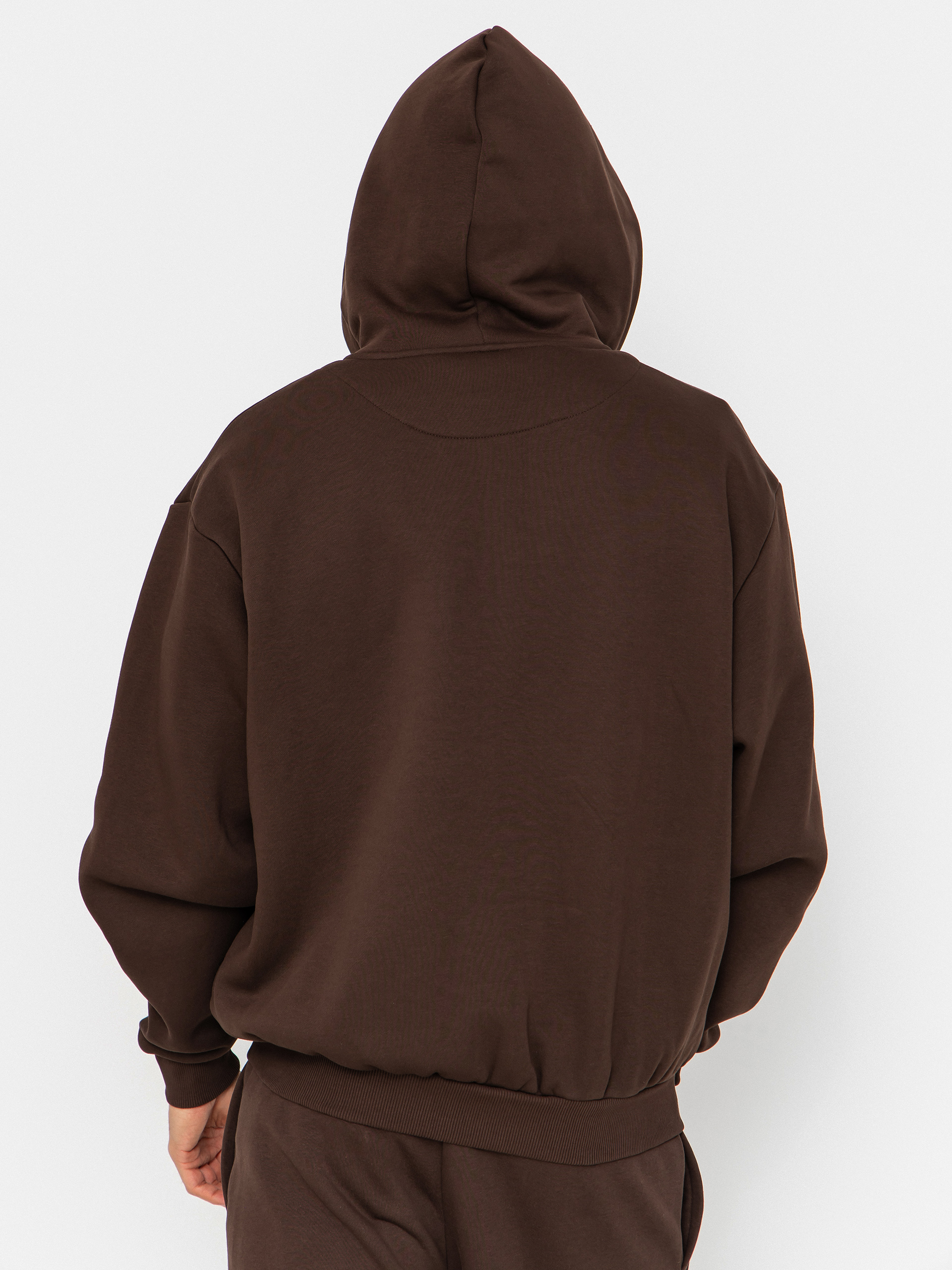 Mikina s kapucí Karl Kani Small Signature Essential ZHD (brown)
