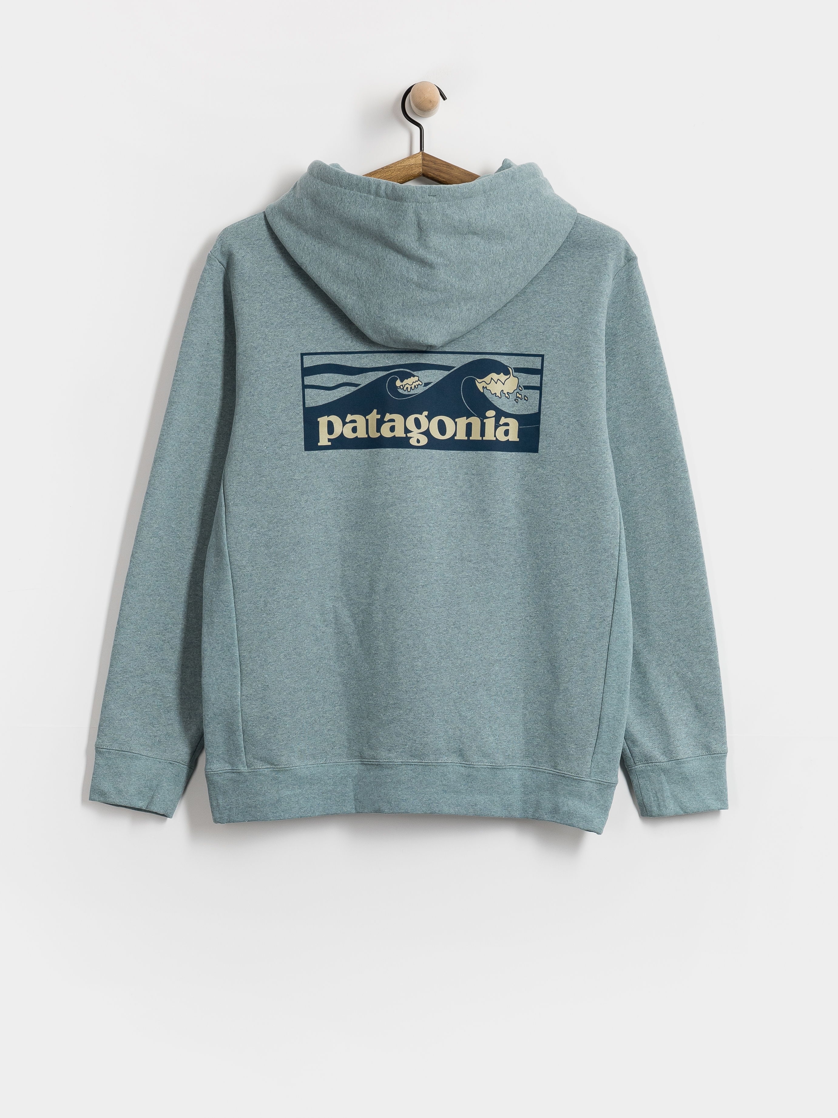Mikina s kapucu00ed Patagonia Boardshort Logo Uprisal HD (blue sage)