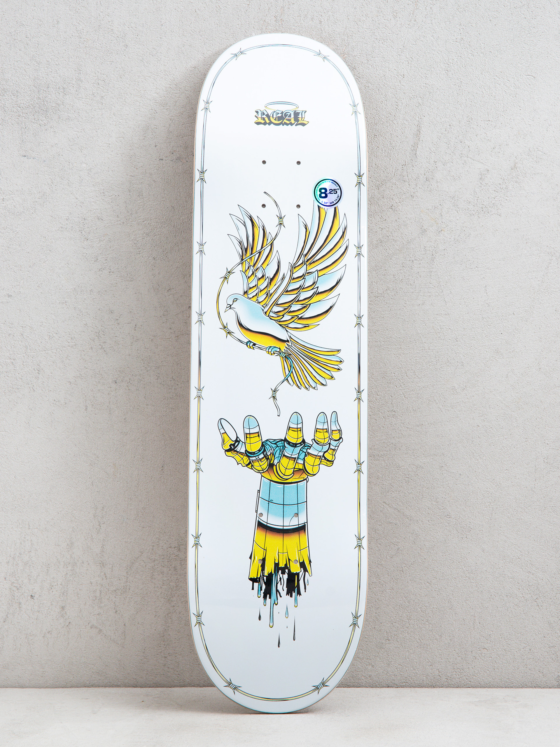 Deska Real Team Synthetic Peace (white)