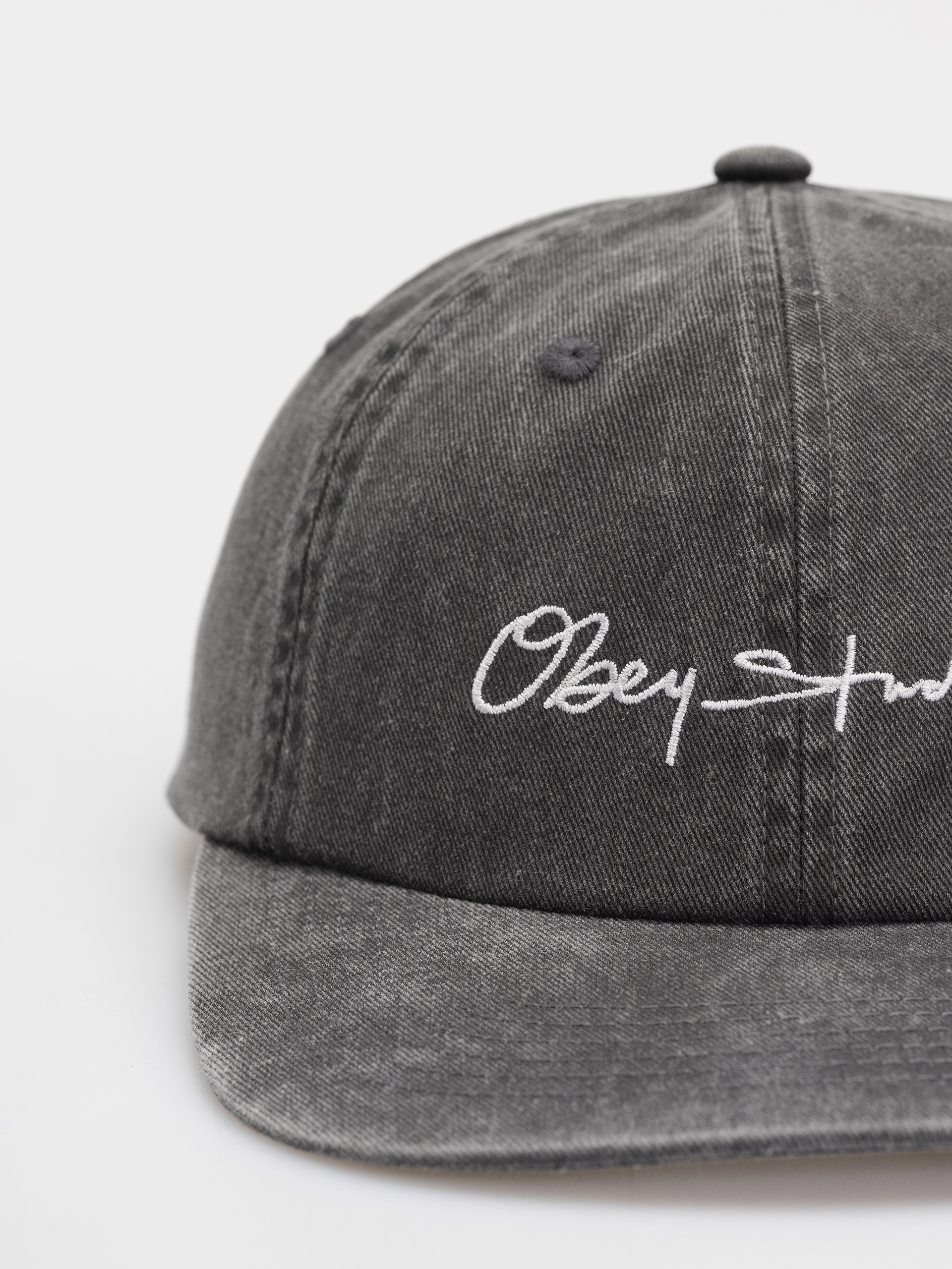 Kšiltovka  OBEY Pigment Signature (pigment black)