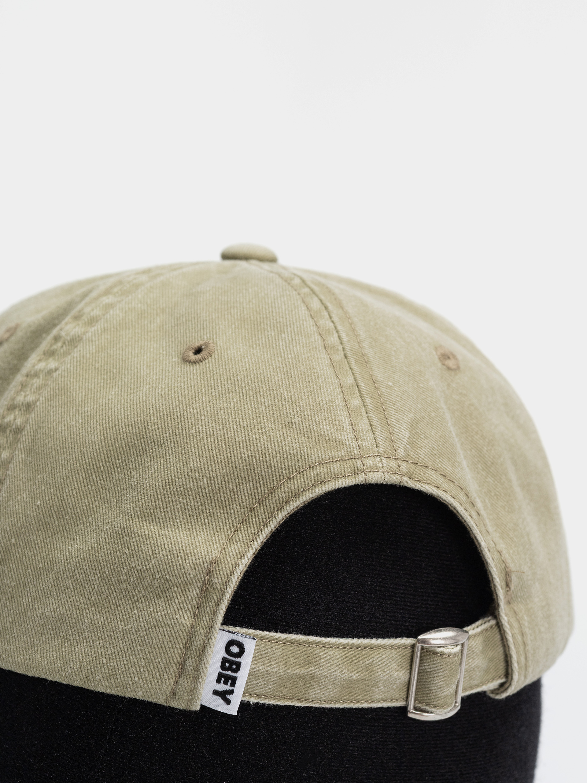 Kšiltovka  OBEY Pigment Signature (pigment khaki)