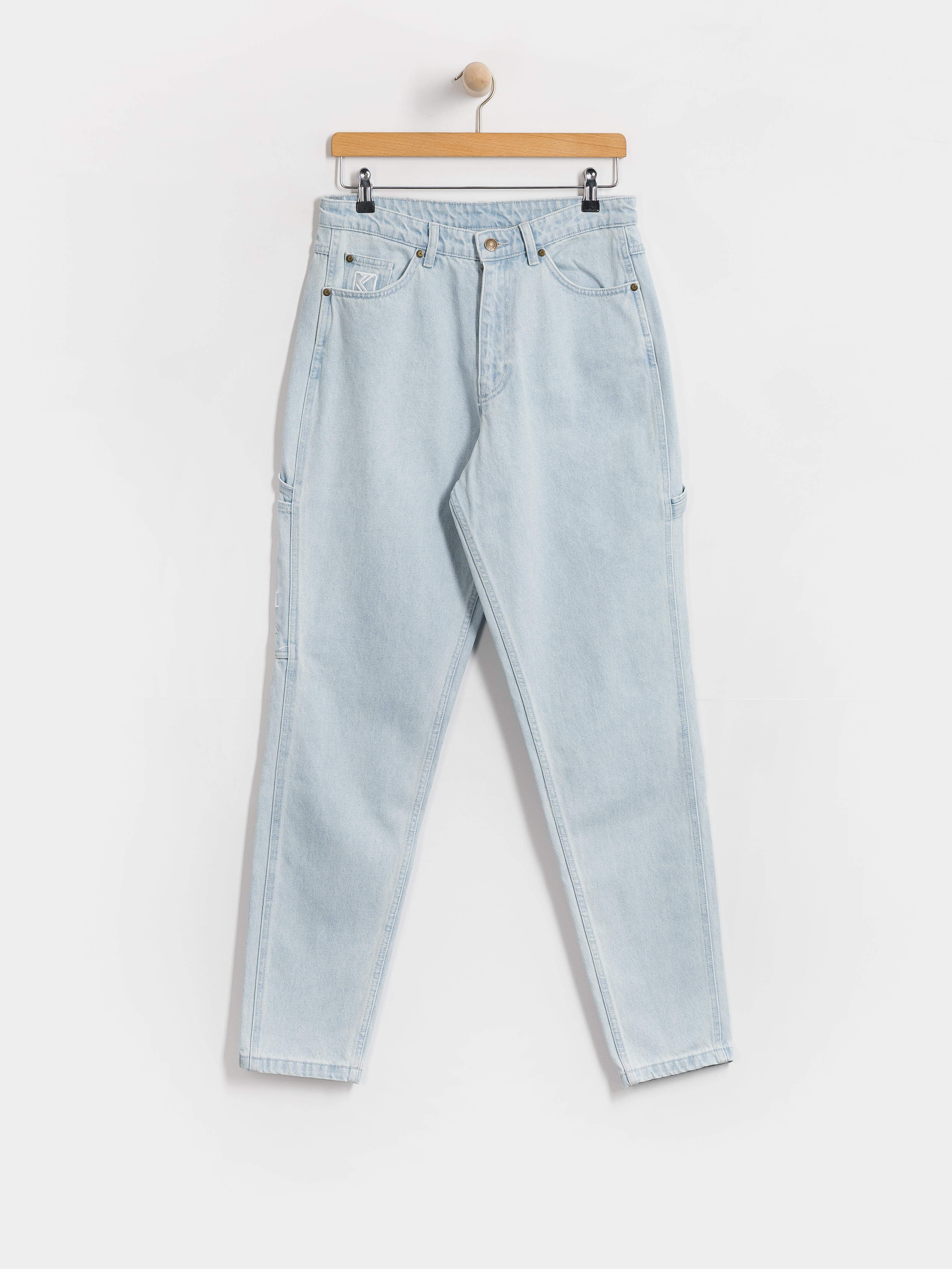 Kalhoty Karl Kani Retro Tapered Workwear Denim (bleached blue)