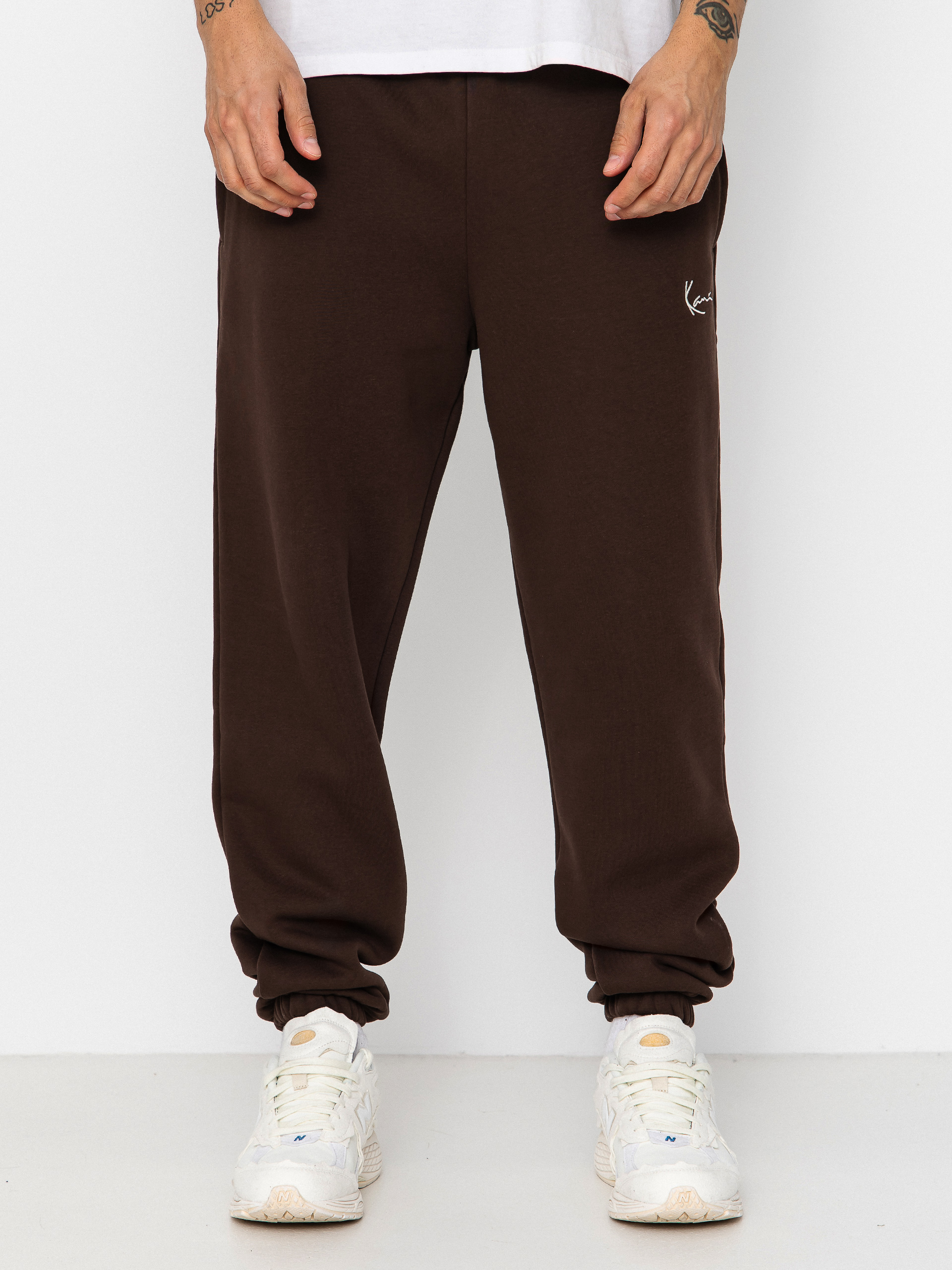 Kalhoty Karl Kani Small Signature Essential Baggy (brown)