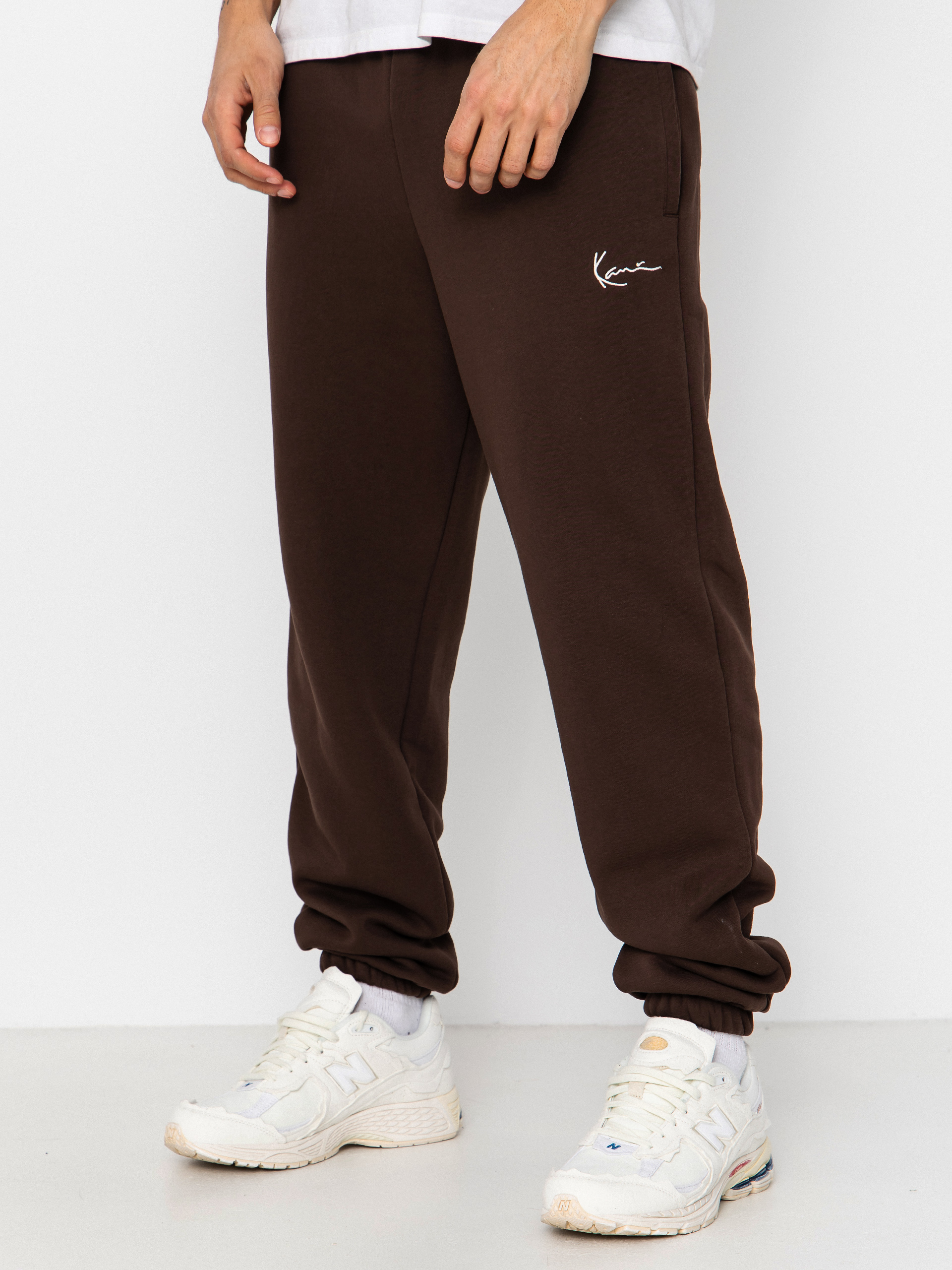 Kalhoty Karl Kani Small Signature Essential Baggy (brown)