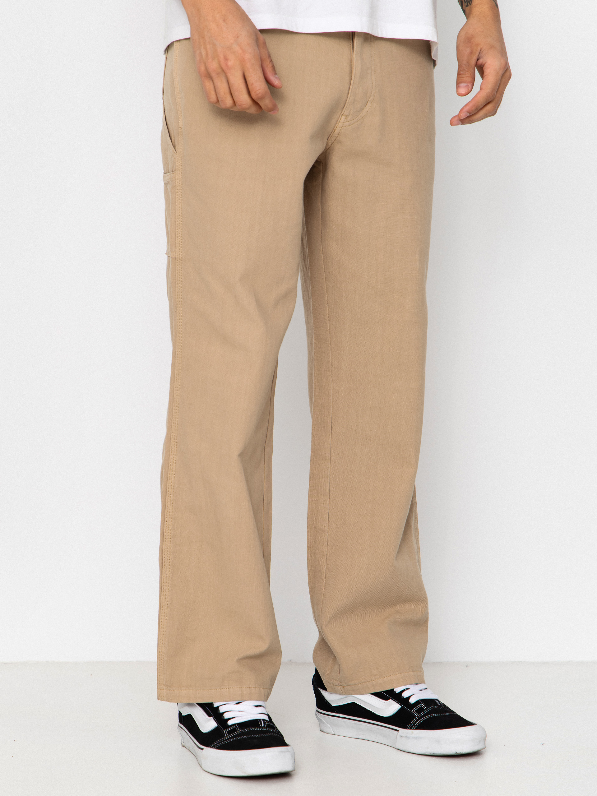 Kalhoty Deus Ex Machina Big Fella Chambray (safari)