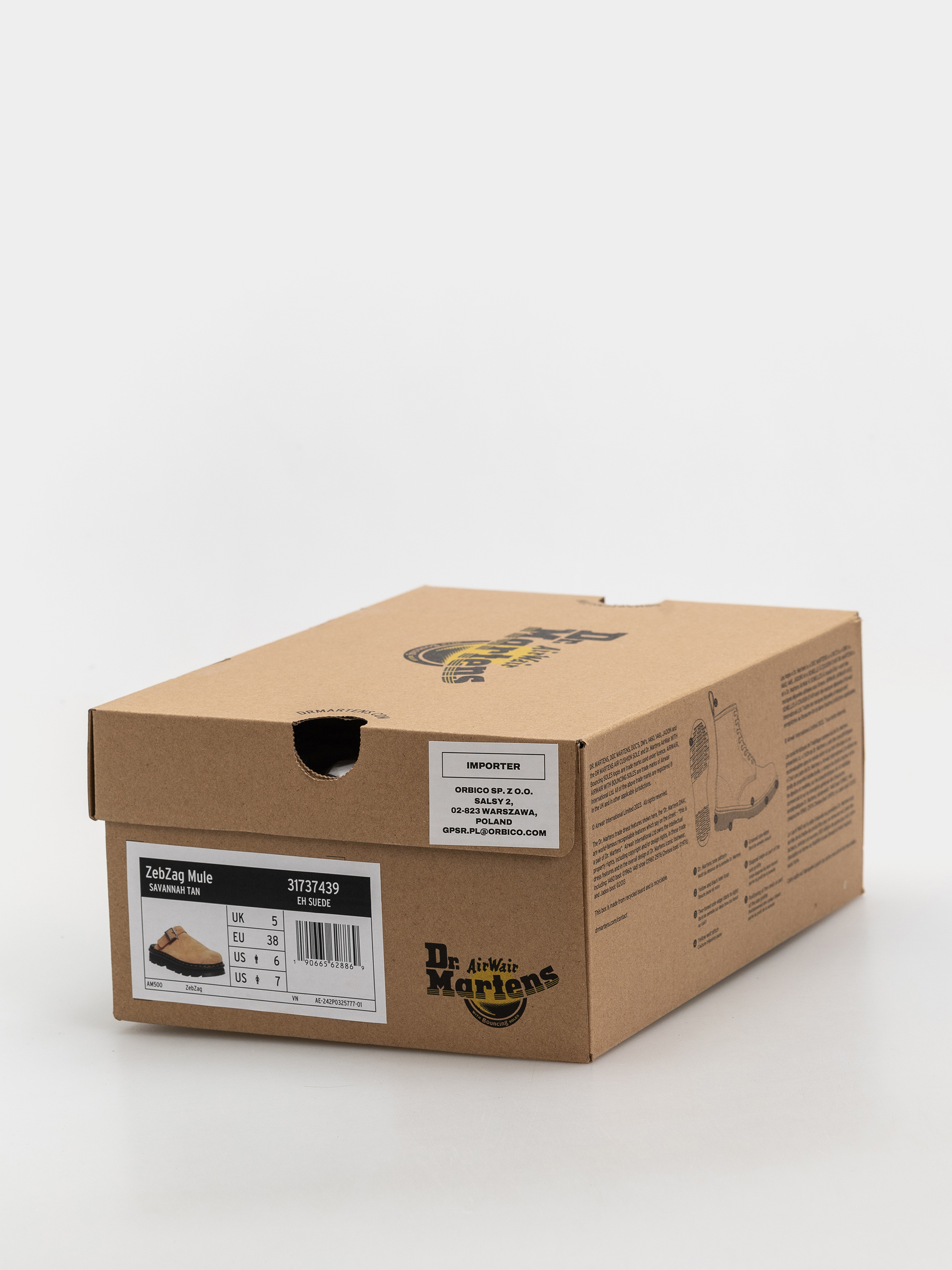 Boty Dr. Martens ZebZag Mule (savannah tan suede)