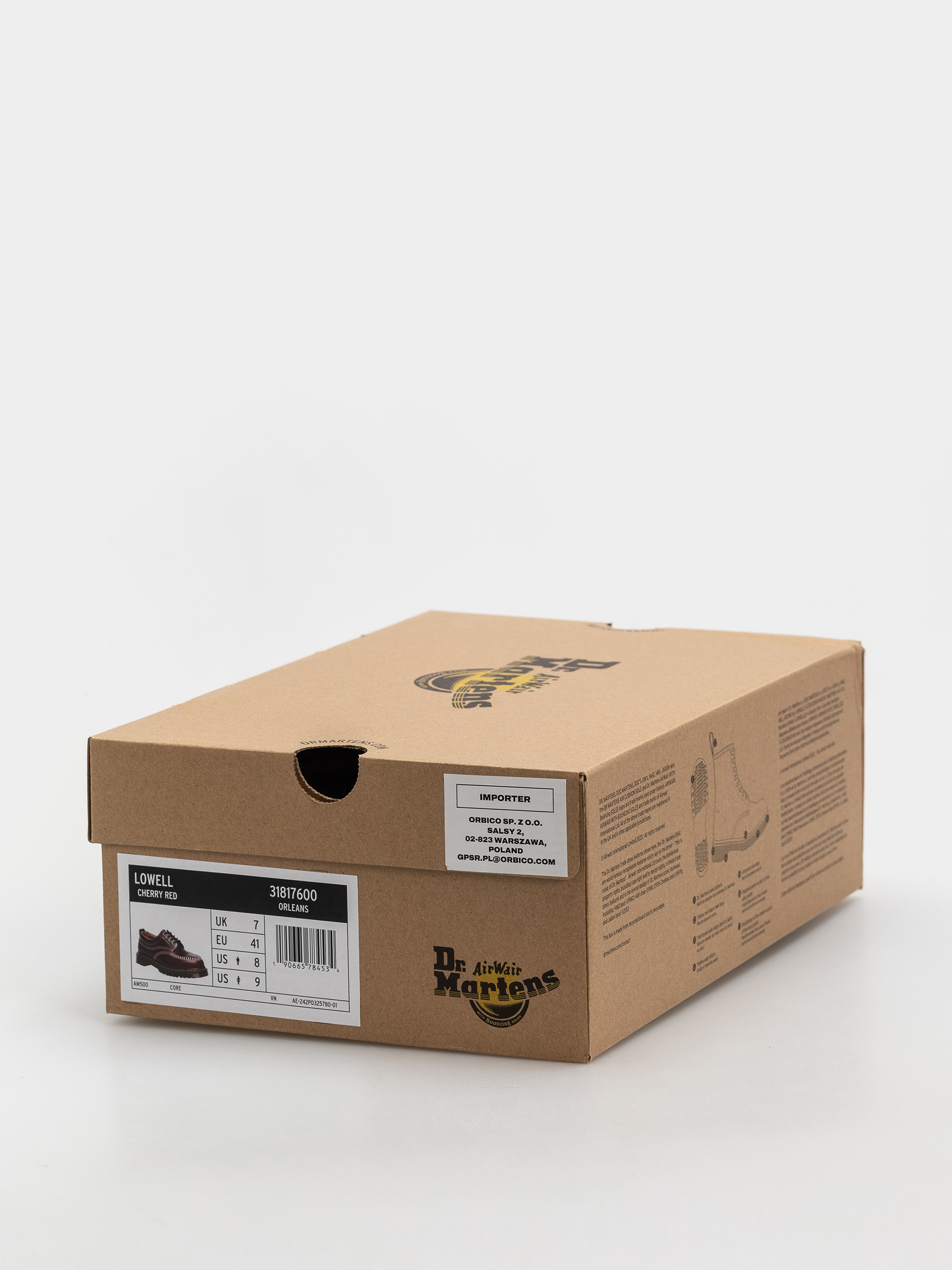 Boty Dr. Martens Lowell (cherry red orleans)