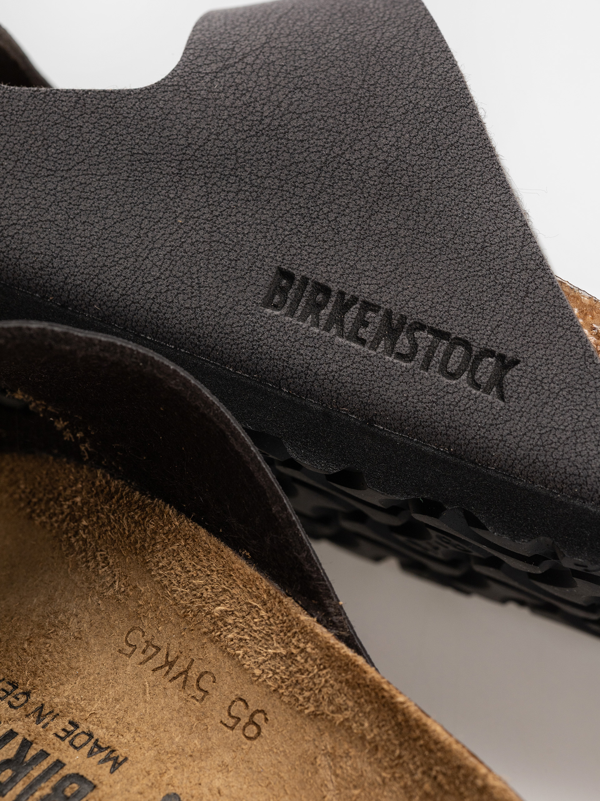 Plážovky Birkenstock Arizona Birkibuc Narrow (velvet gray/black)