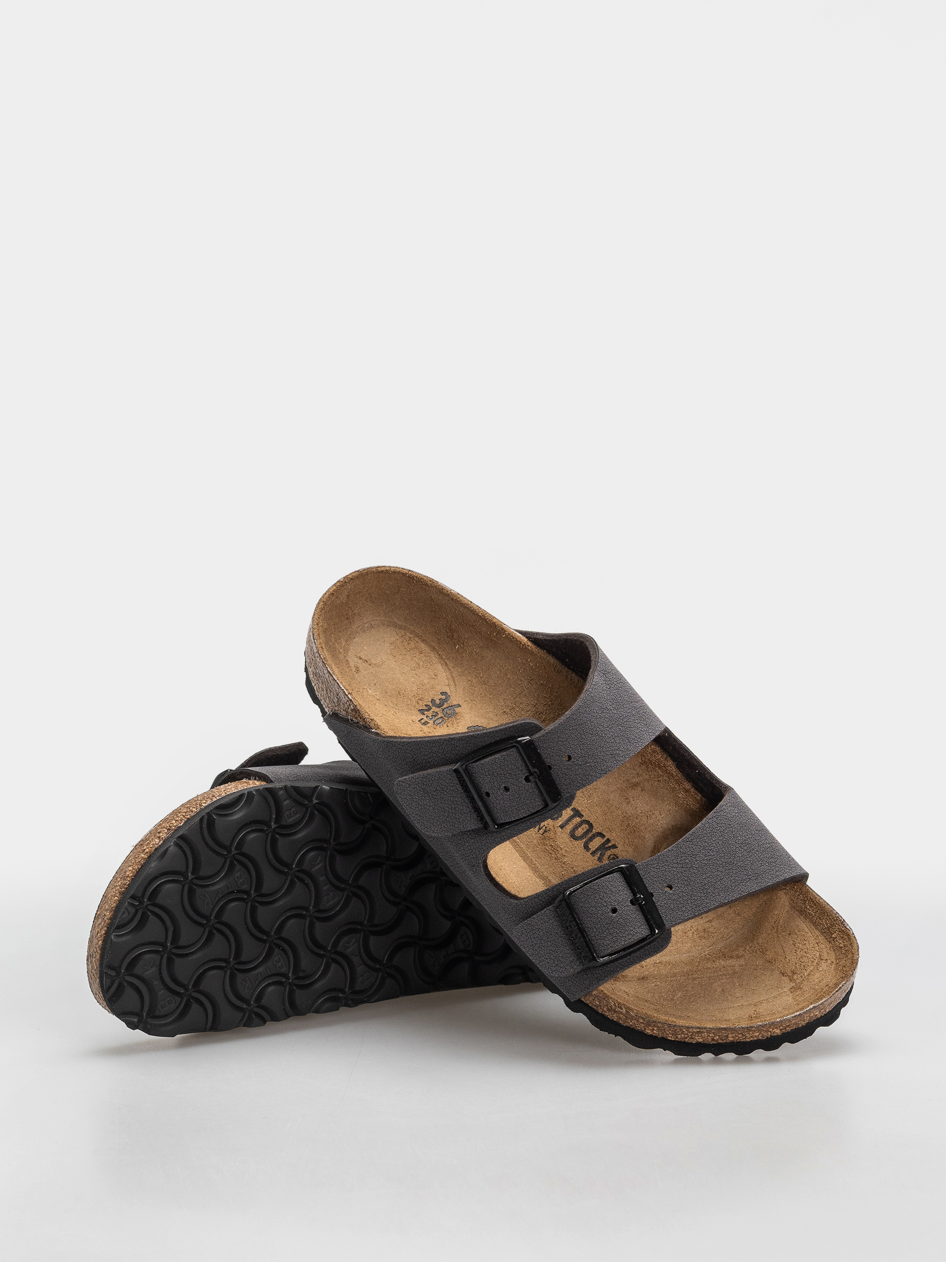 Plážovky Birkenstock Arizona Birkibuc Narrow (velvet gray/black)