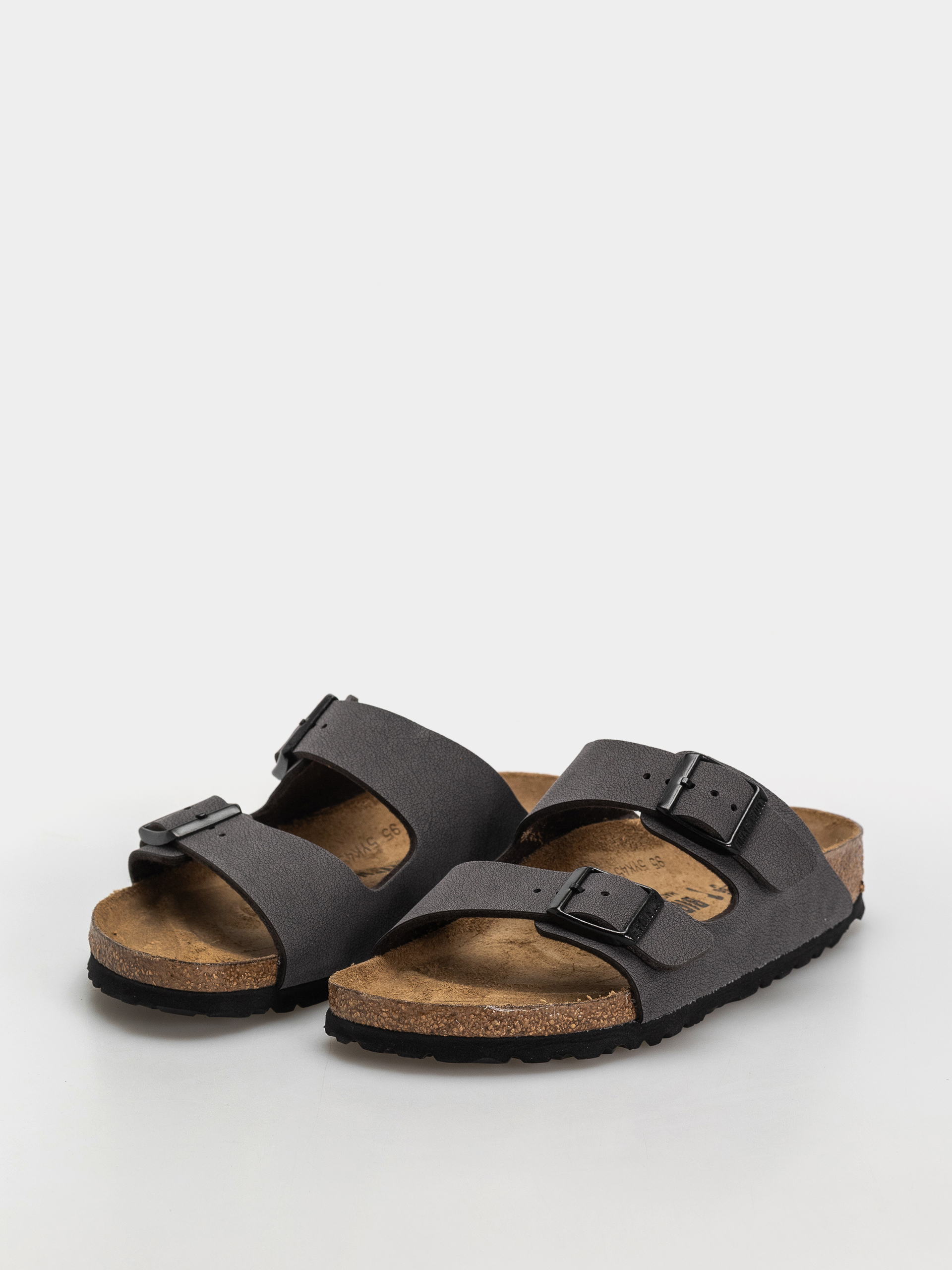 Plážovky Birkenstock Arizona Birkibuc Narrow (velvet gray/black)