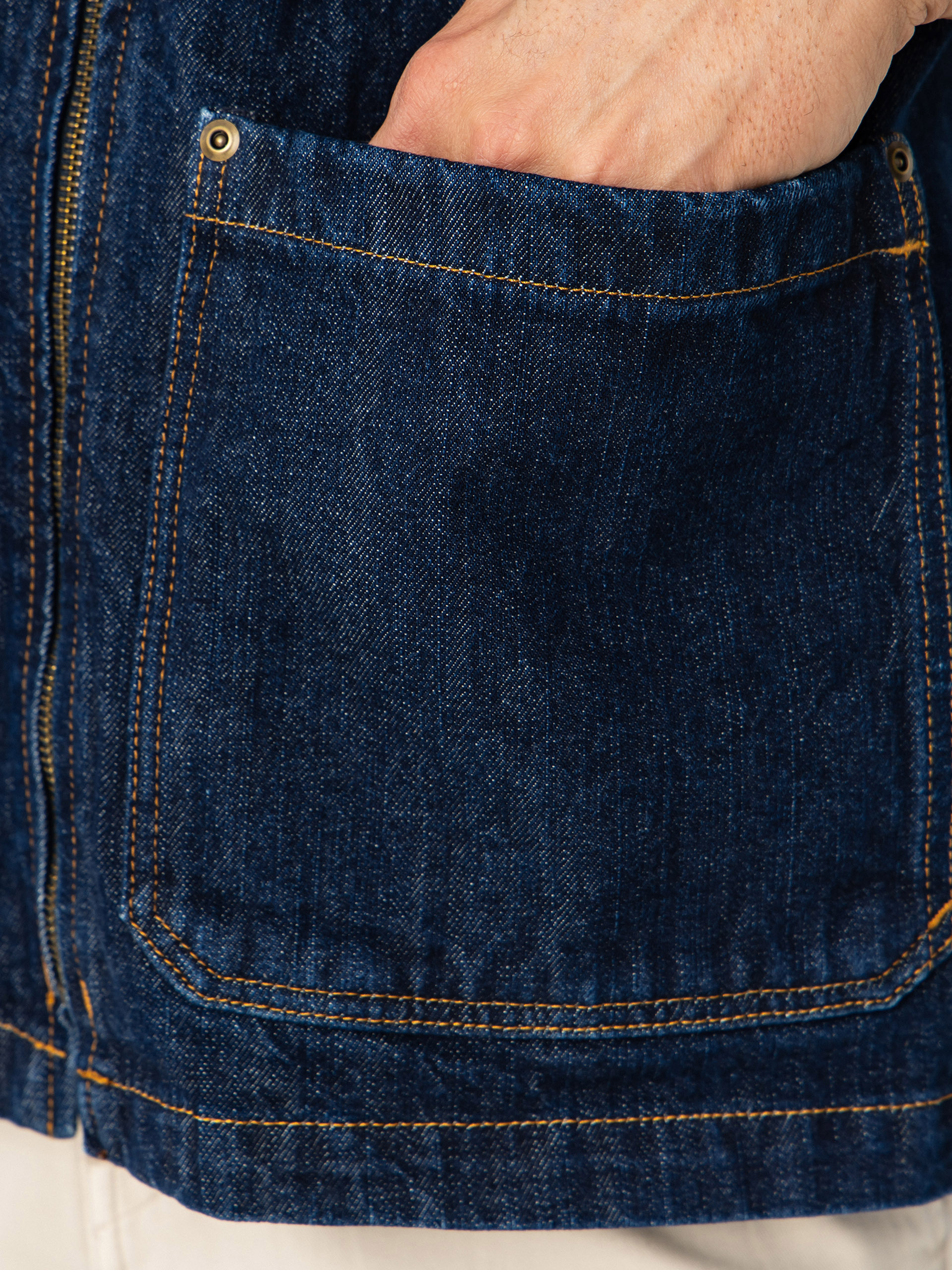 vesta Dickies X Harley Davidson Denim (rinsed indigo blue)