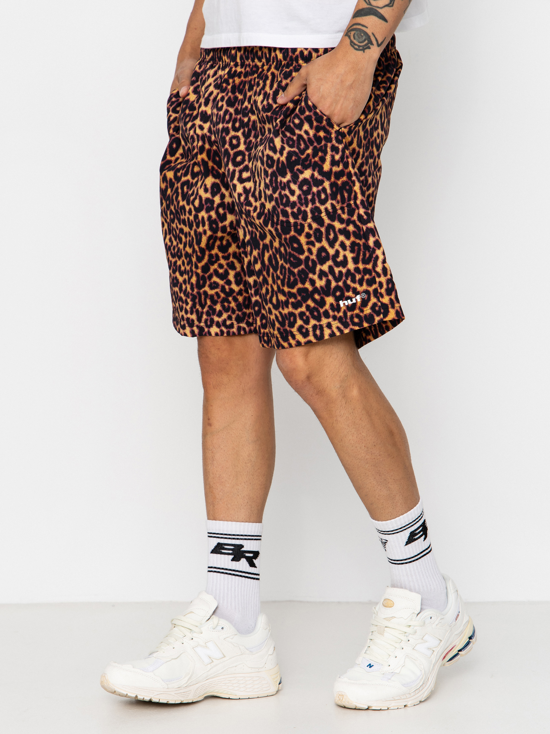Kraťasy HUF 89 Printed Easy (brown)