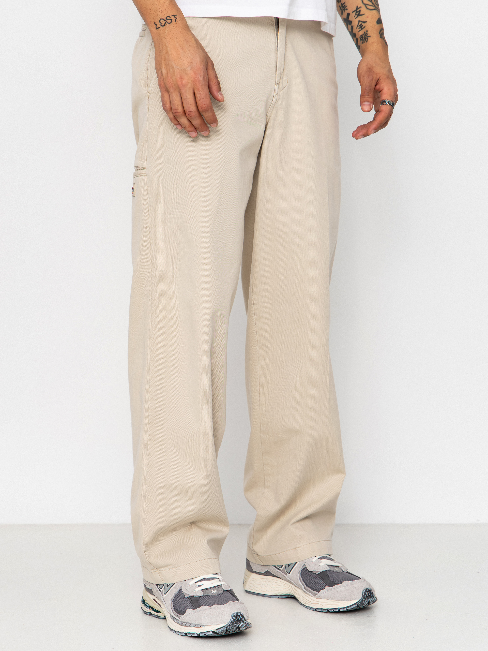 Kalhoty Dickies 247 Loose Garment Dyed Work (stone)