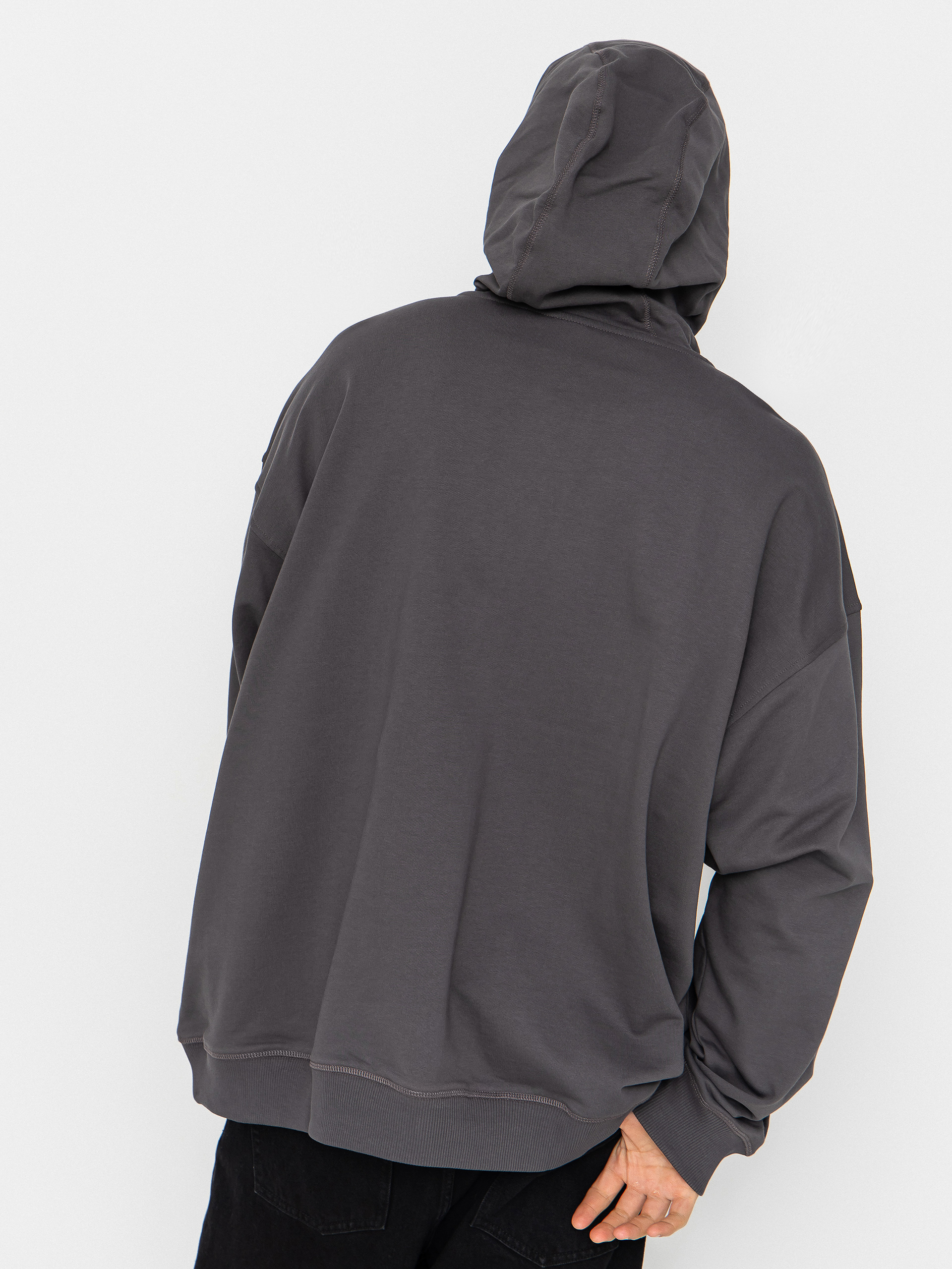 Mikina s kapucí The North Face Essential Oversize ZHD (anthracite grey)