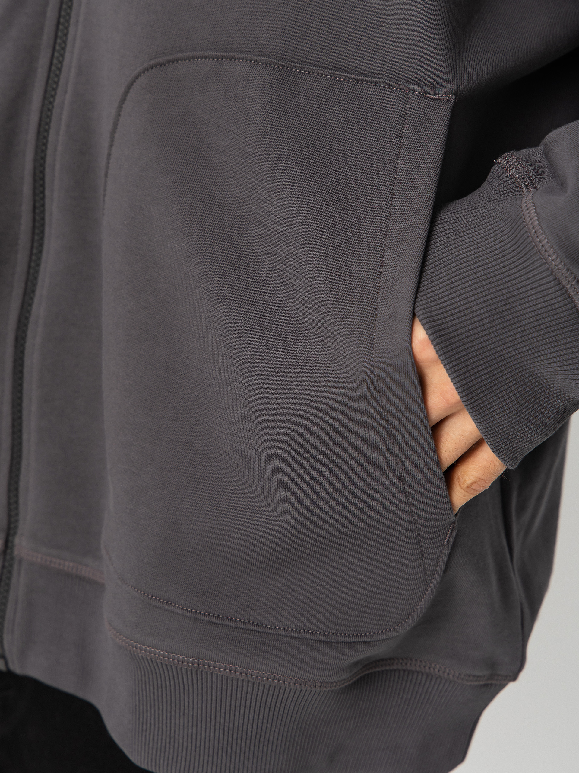 Mikina s kapucí The North Face Essential Oversize ZHD (anthracite grey)