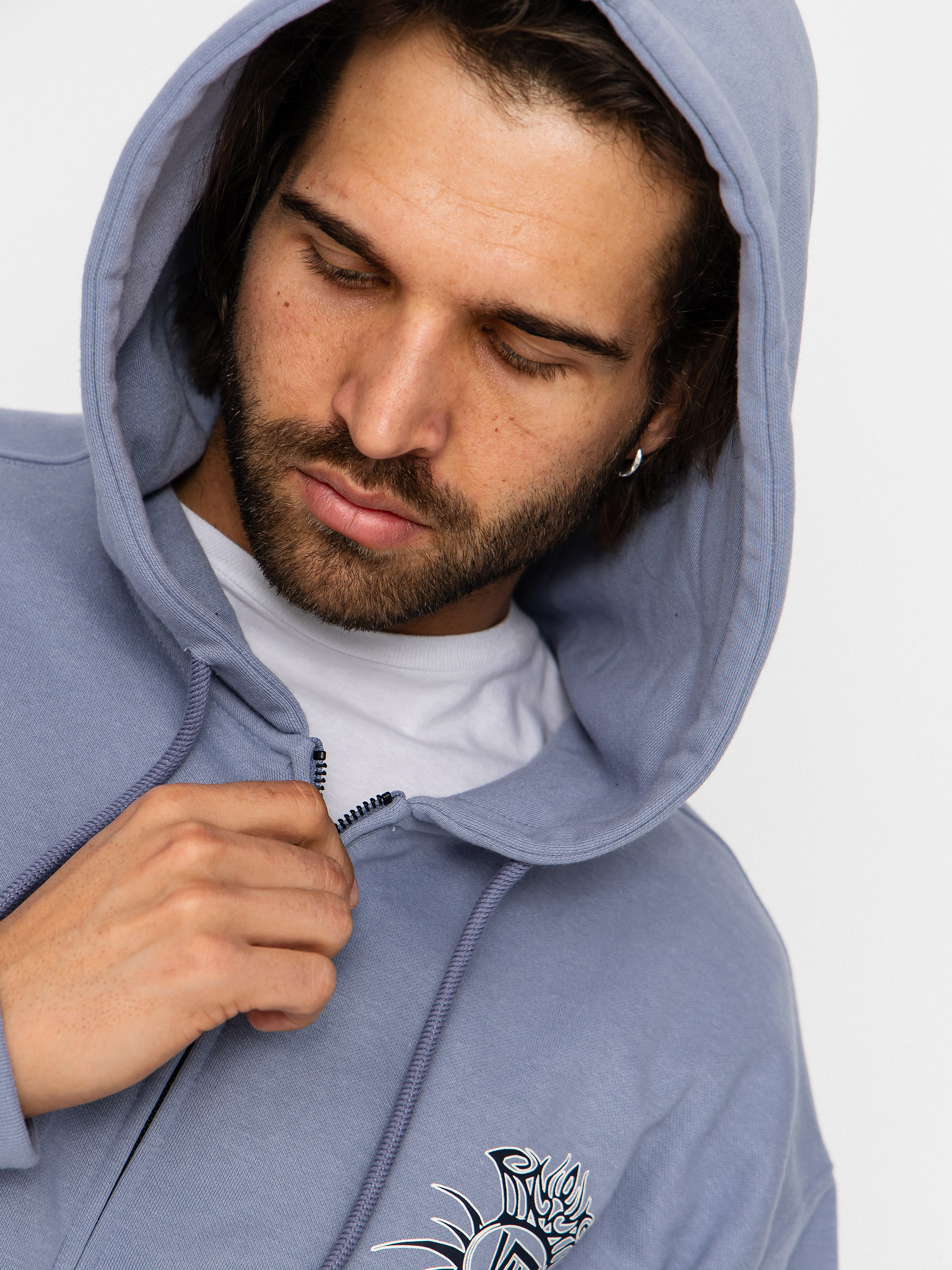 Mikina Vans Torched Full Zip (glacial slate)