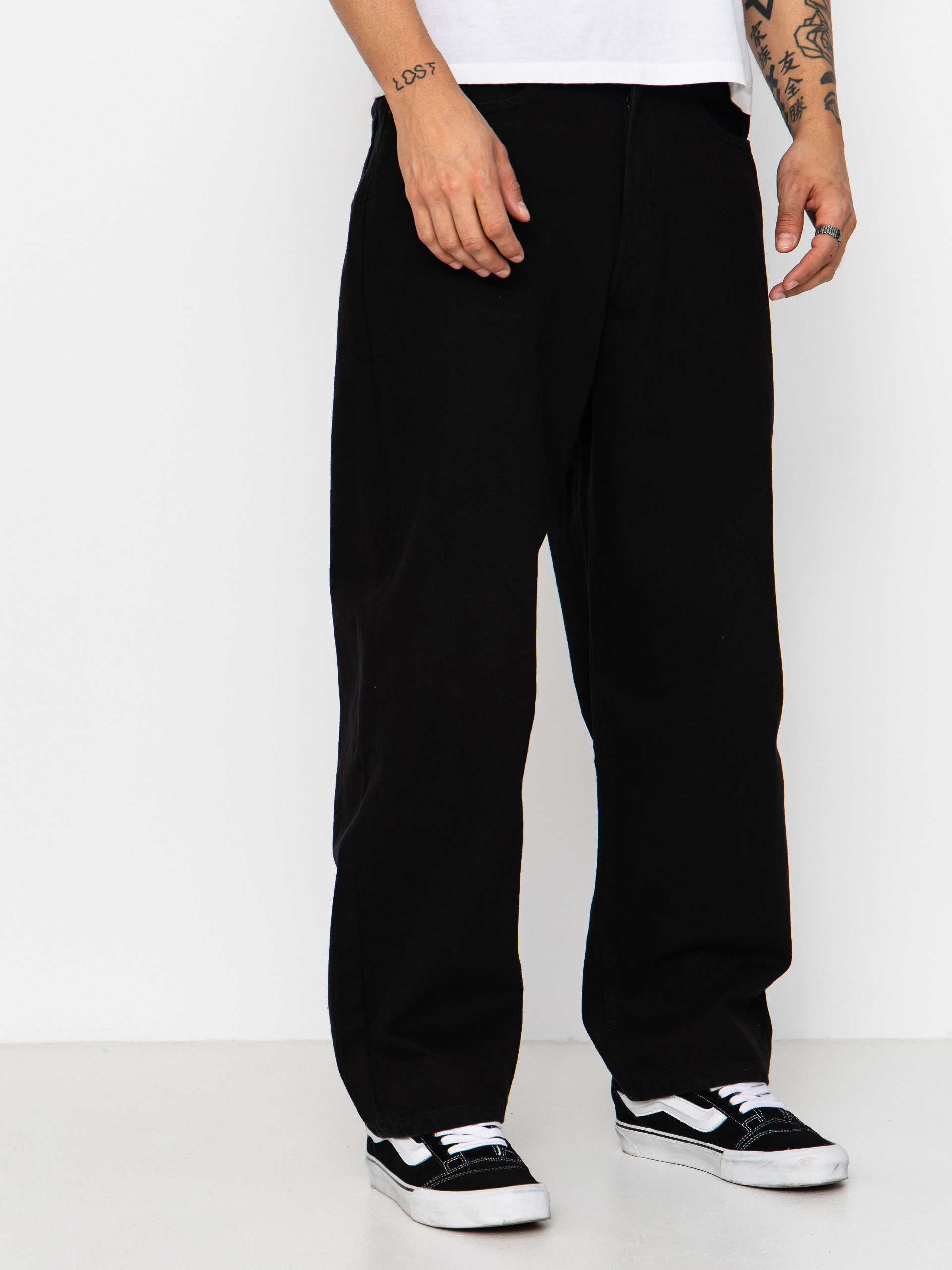 Kalhoty Vans Check 5 Baggy Denim (black)