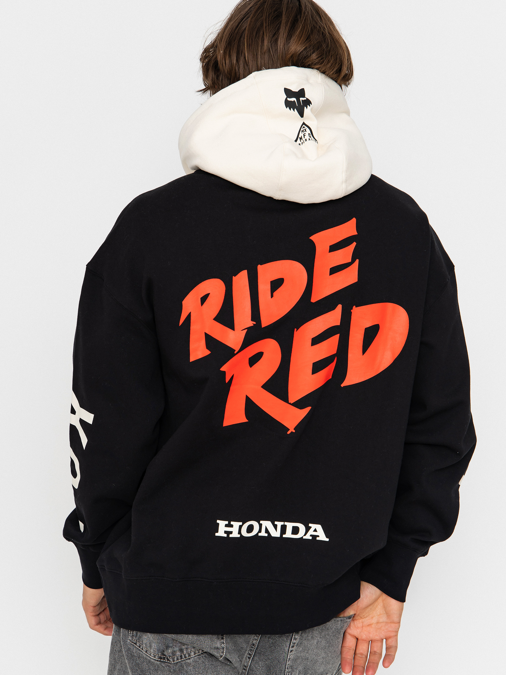 Mikina s kapucí Fox Honda Heavyweight HD (black)