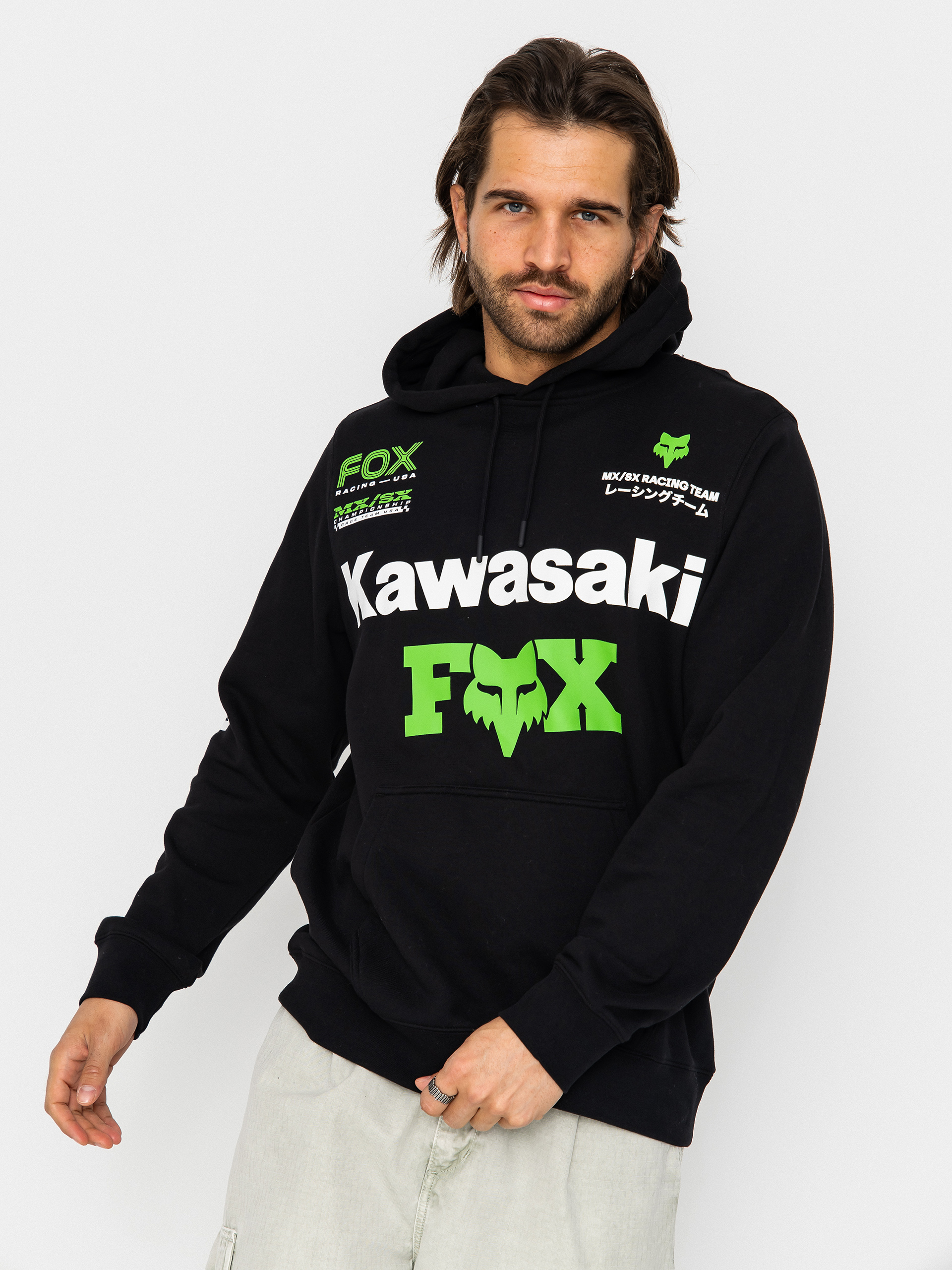 Mikina s kapucí Fox Kawi HD (black)
