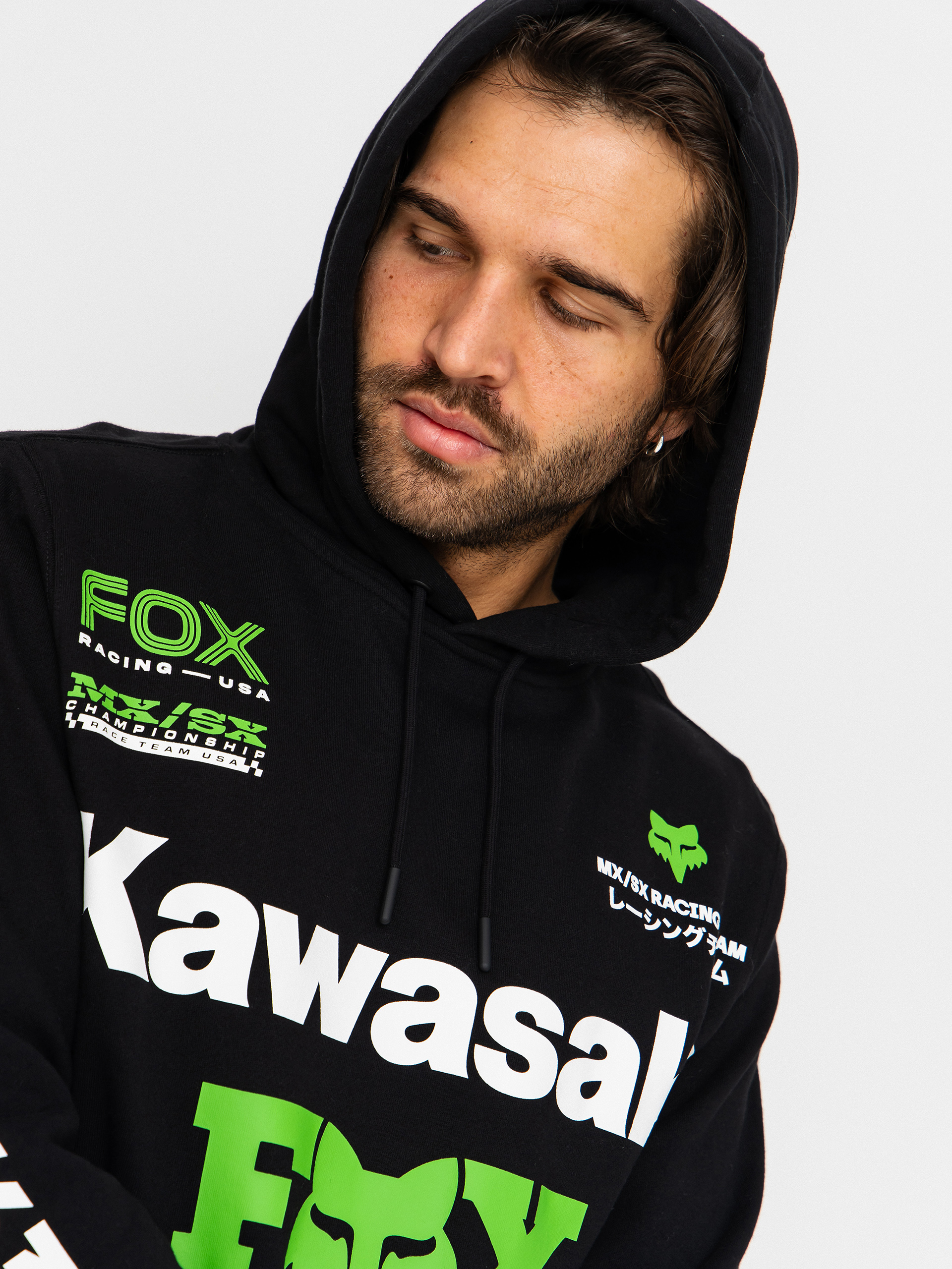 Mikina s kapucí Fox Kawi HD (black)