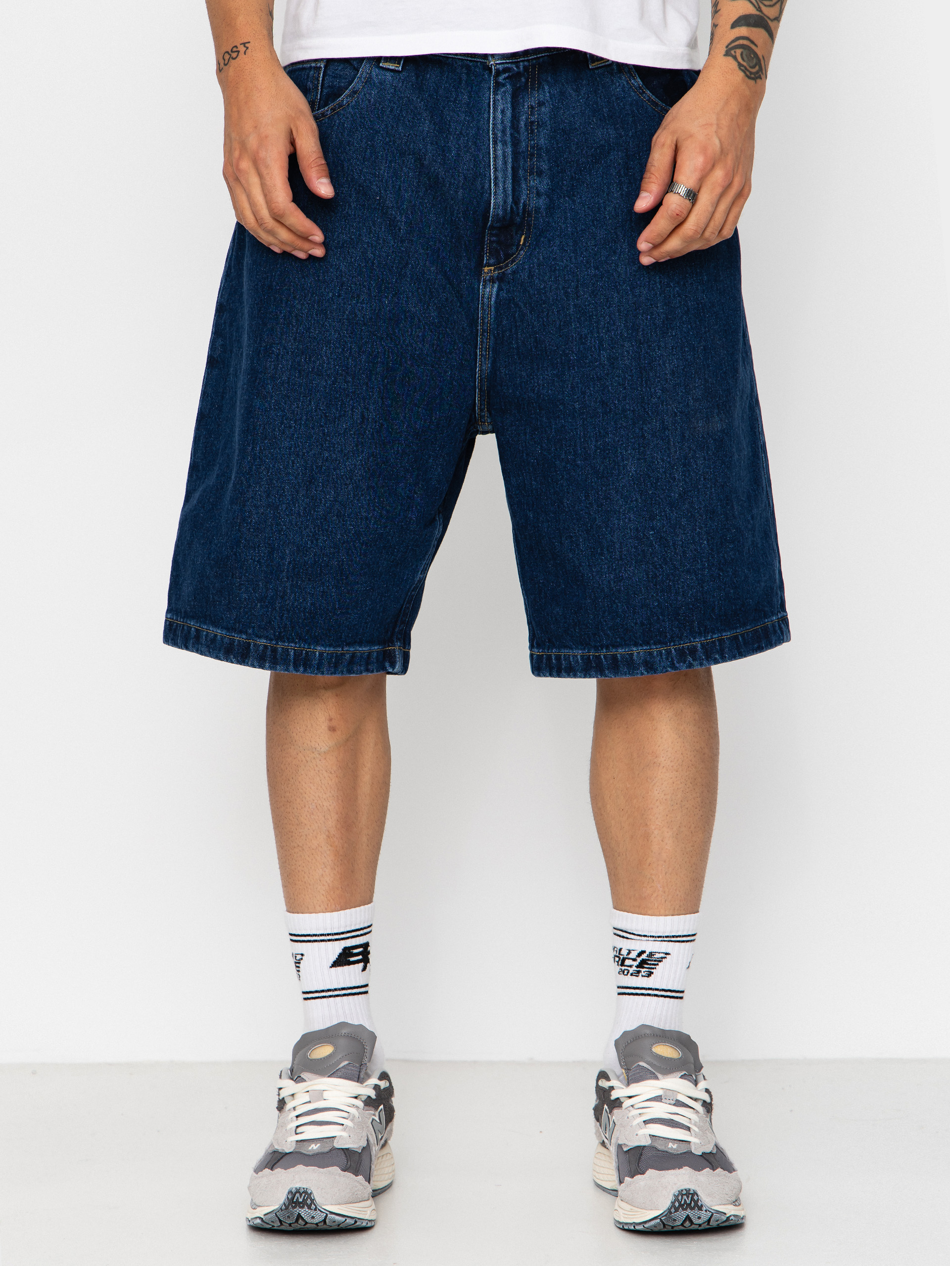 Kraťasy Carhartt WIP Brandon (blue stone washed)